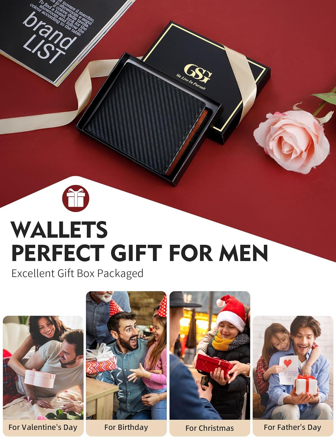 Thumbnail 6 de GSG Since 1998 RFID trifold wallet