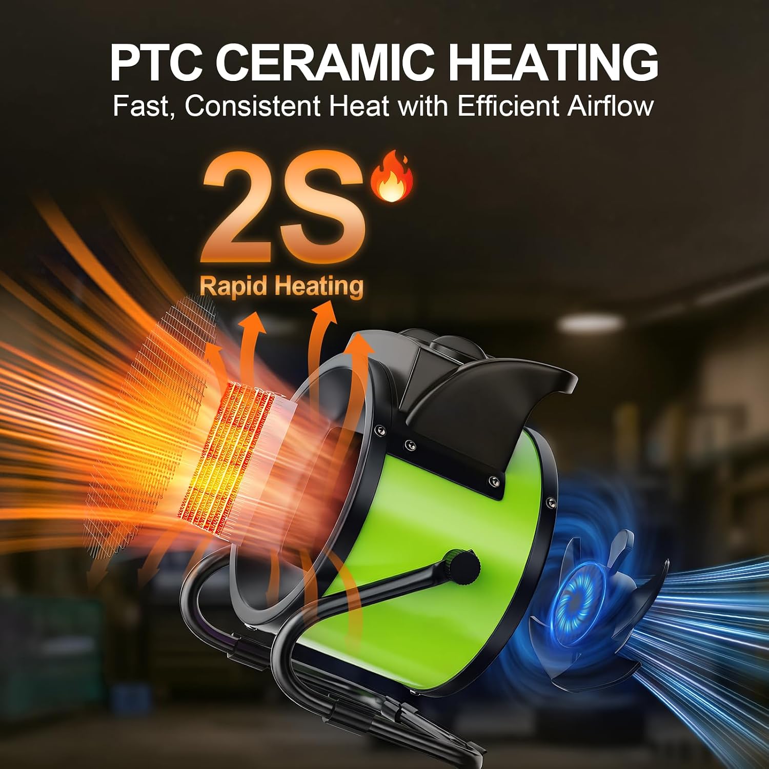 Detalle de Gardtech Ceramic Heater, 1200W ⚡