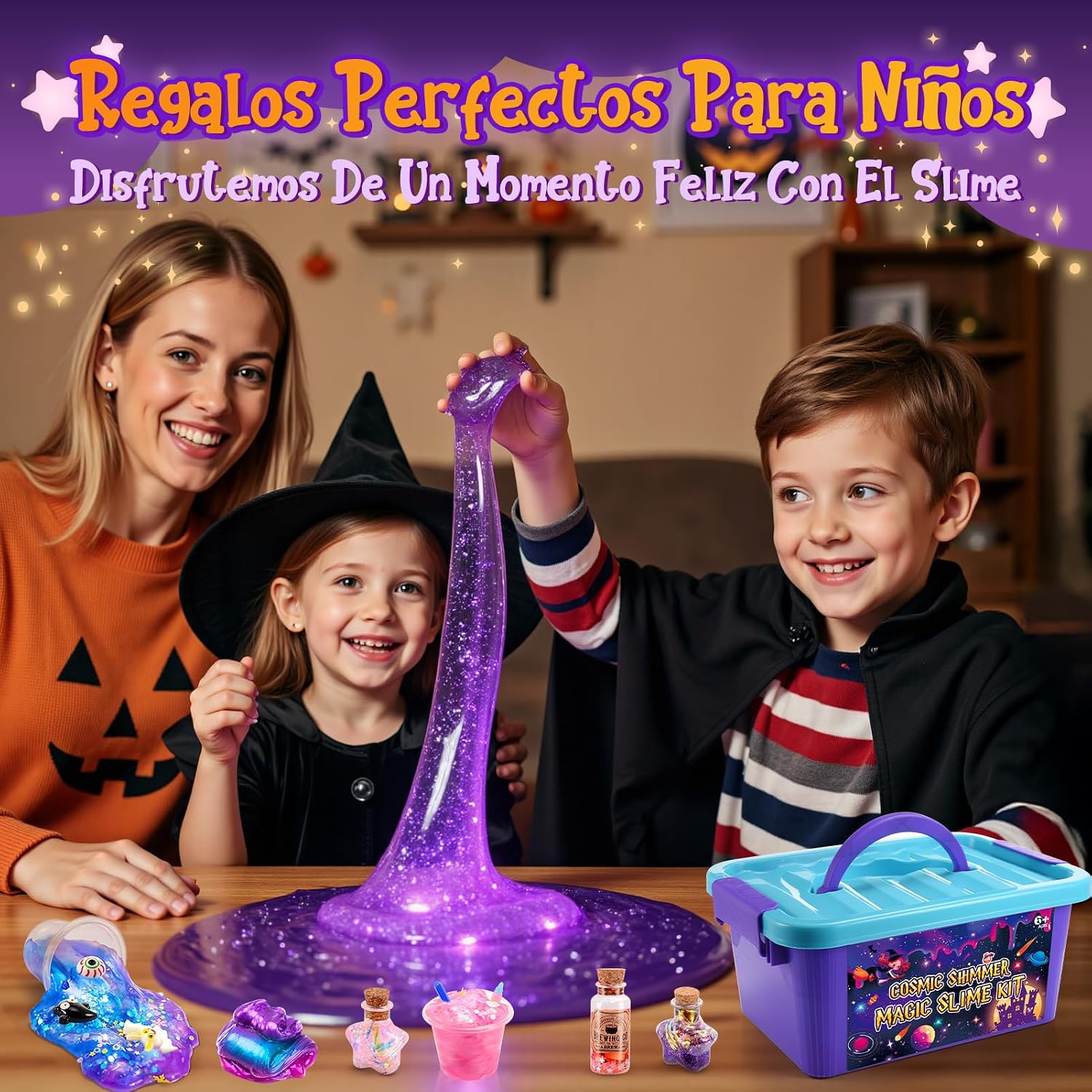 Thumbnail 6 de Hapikids Slime Galaxy Kit 6 recipientes