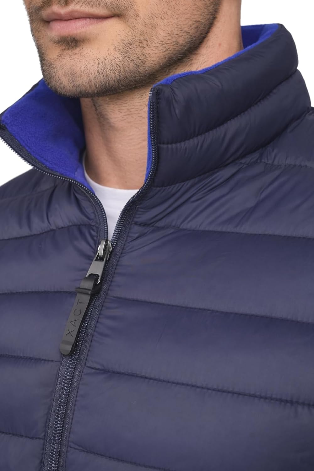 Thumbnail 3 de Xact Men’s Insulated Funnel Neck Quilted Puffer Jacket with Microfleece-Lined Collar
