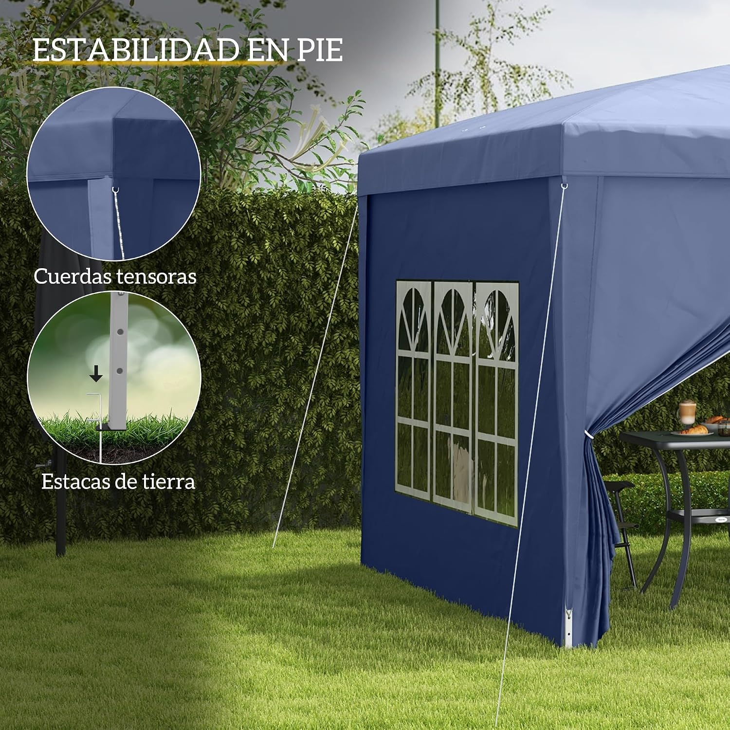 Thumbnail 4 de Outsunny Carpa Plegable 3x3m Gazebo