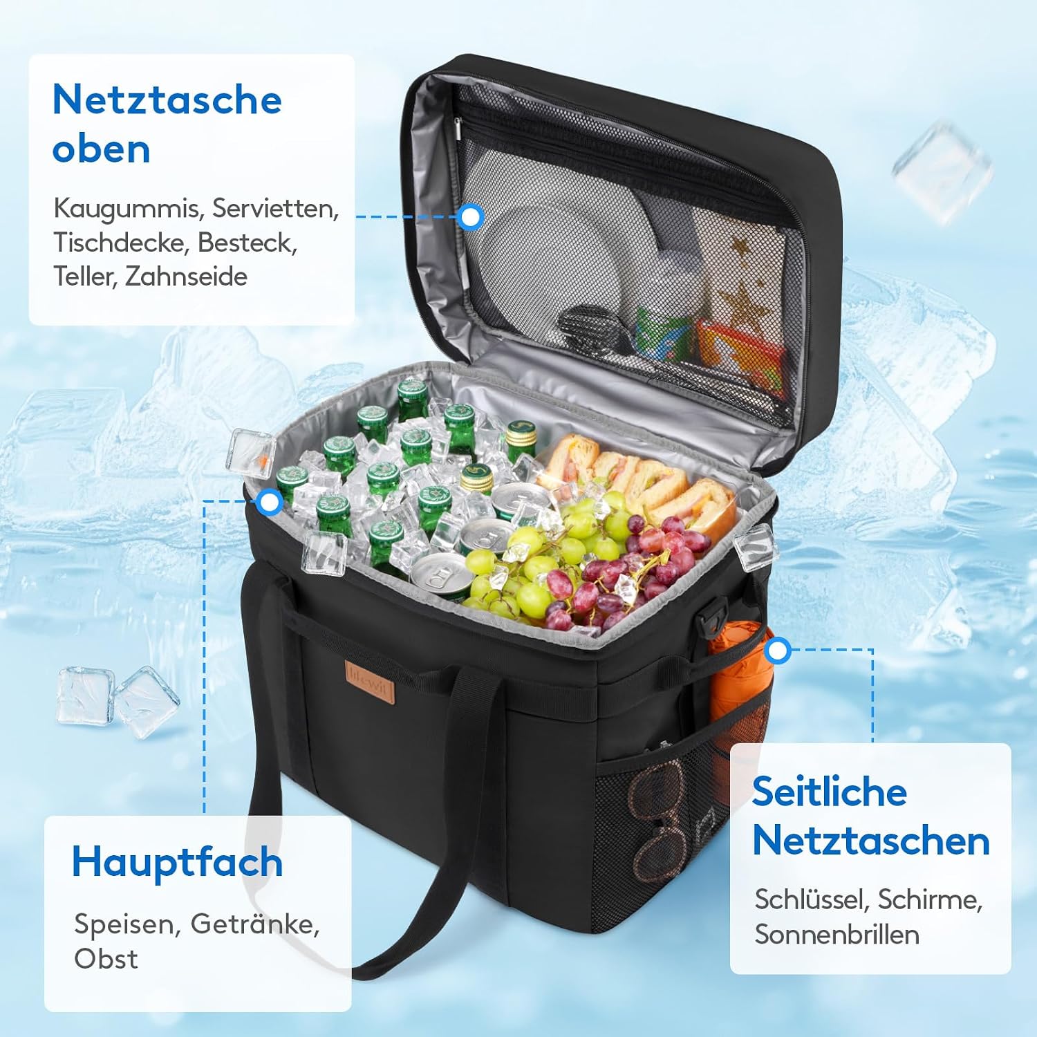 Thumbnail 4 de Lifewit Kühltasche 40L mit 60 Dosen