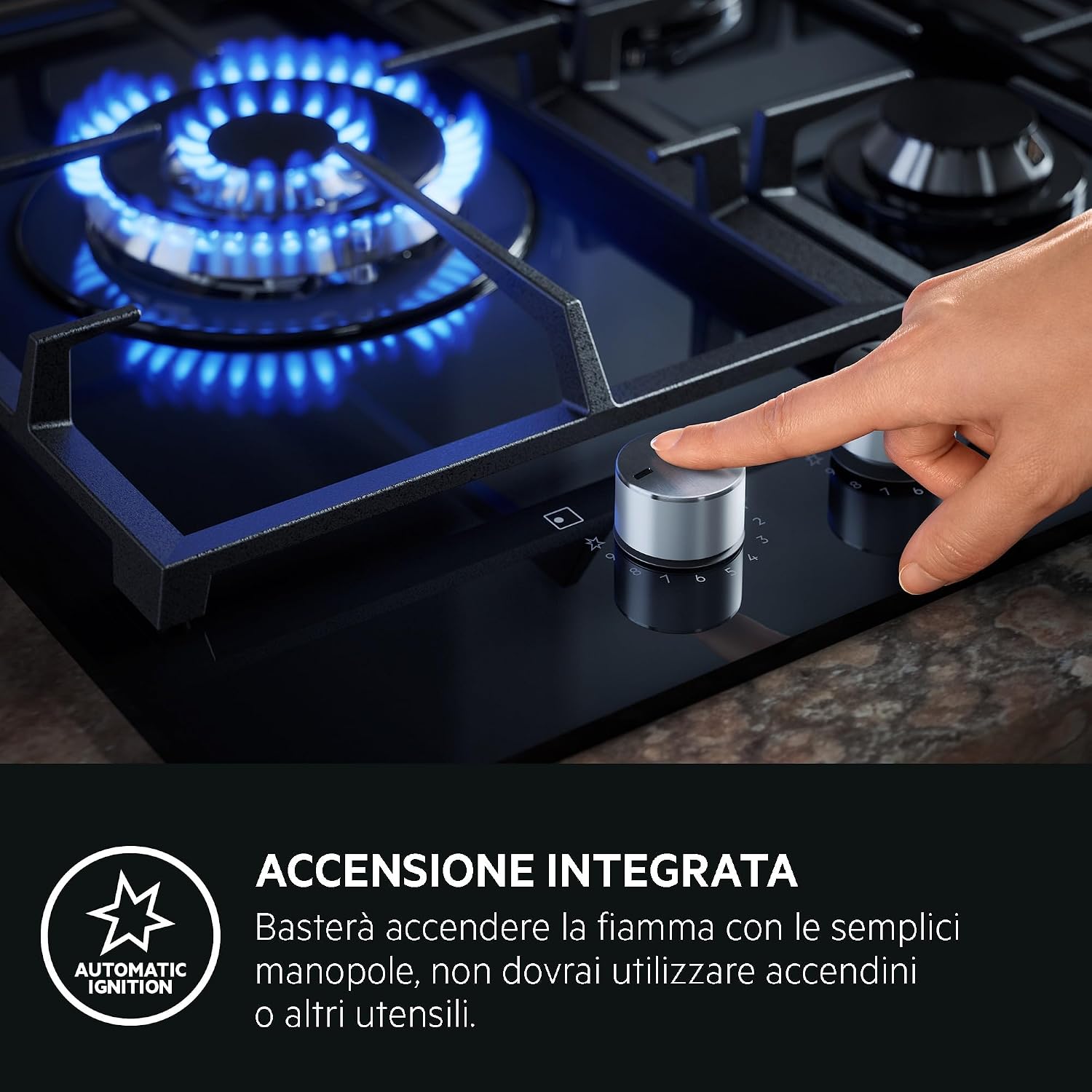 Thumbnail 4 de AEG HGB64400SM Piano cottura gas 60 cm