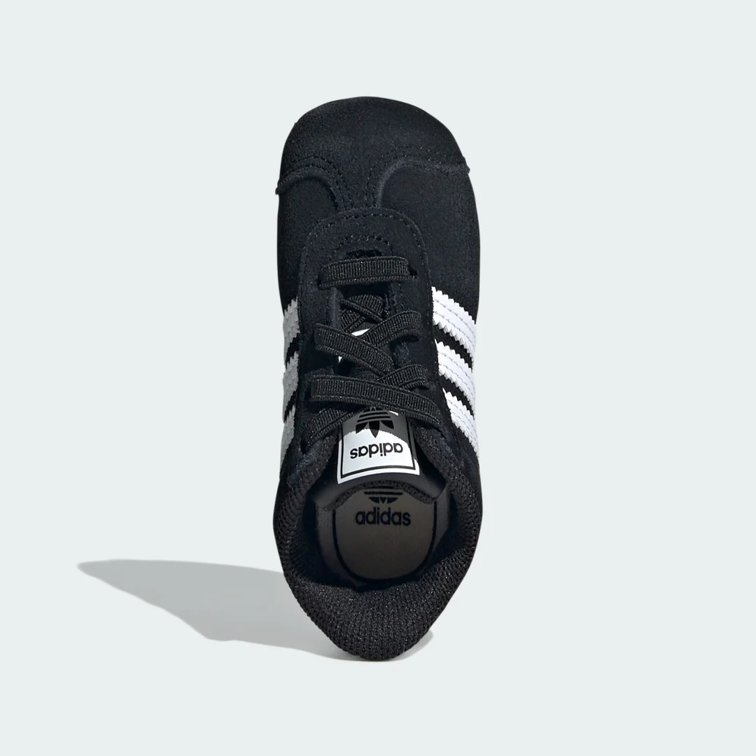 Detalle 2 de Gazelle Bebé en negro de Adidas: confort y estilo para los más pequeños