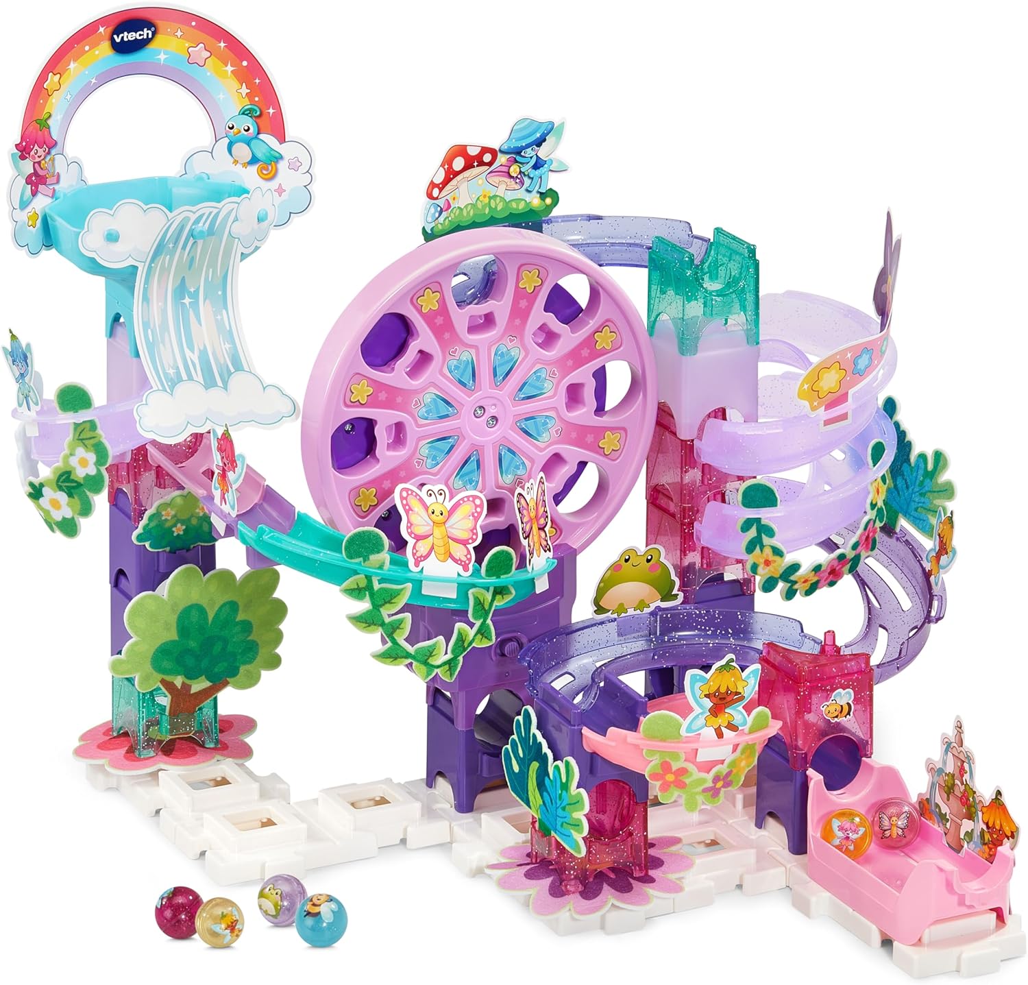 Detalle de VTech Marble Rush Petal Power: Interactive Flower Marble Run for Early Readers
