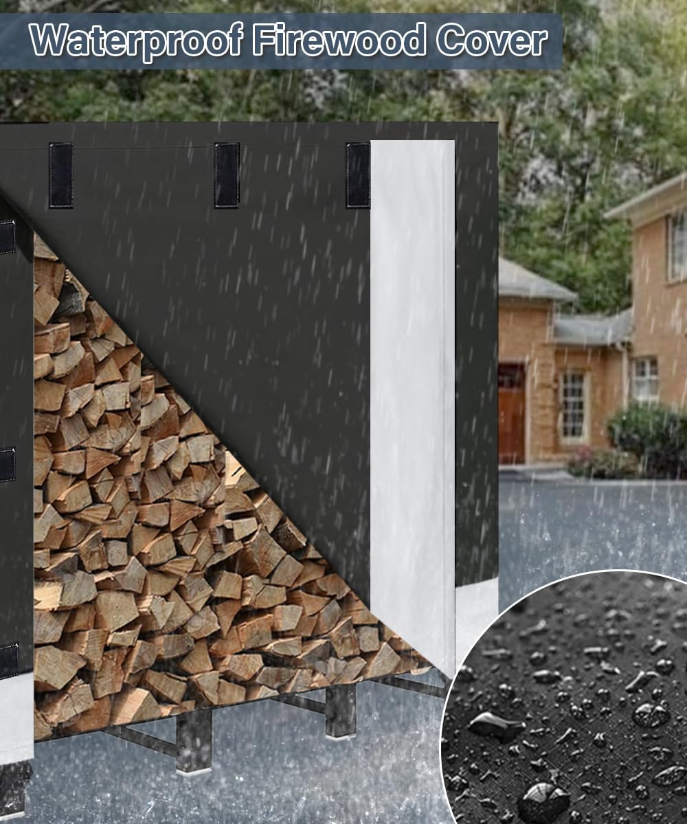 Detalle de Artibear Firewood Rack Cover 420D Oxford Cloth
