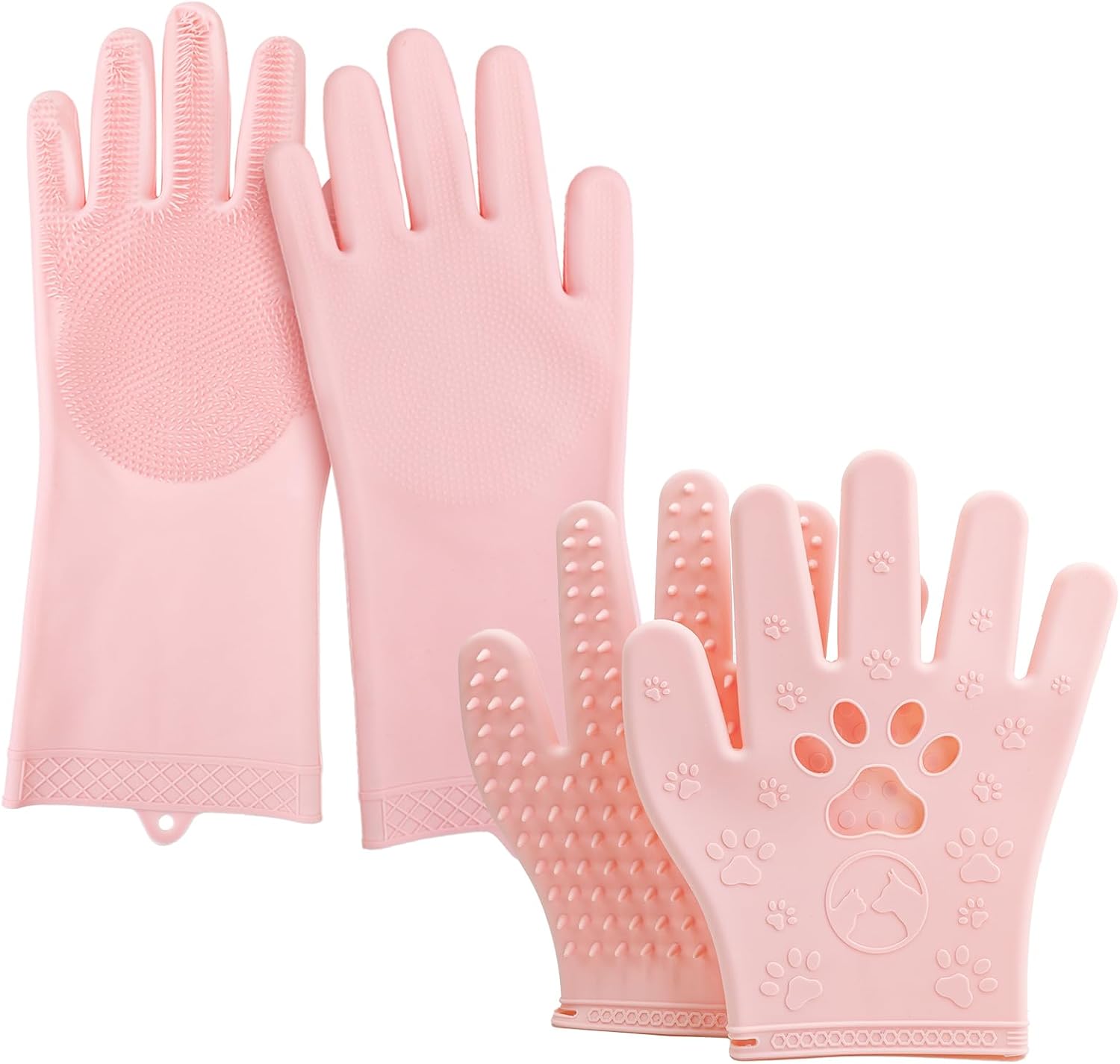 Detalle de Vynusio Pet Grooming Gloves Silicone
