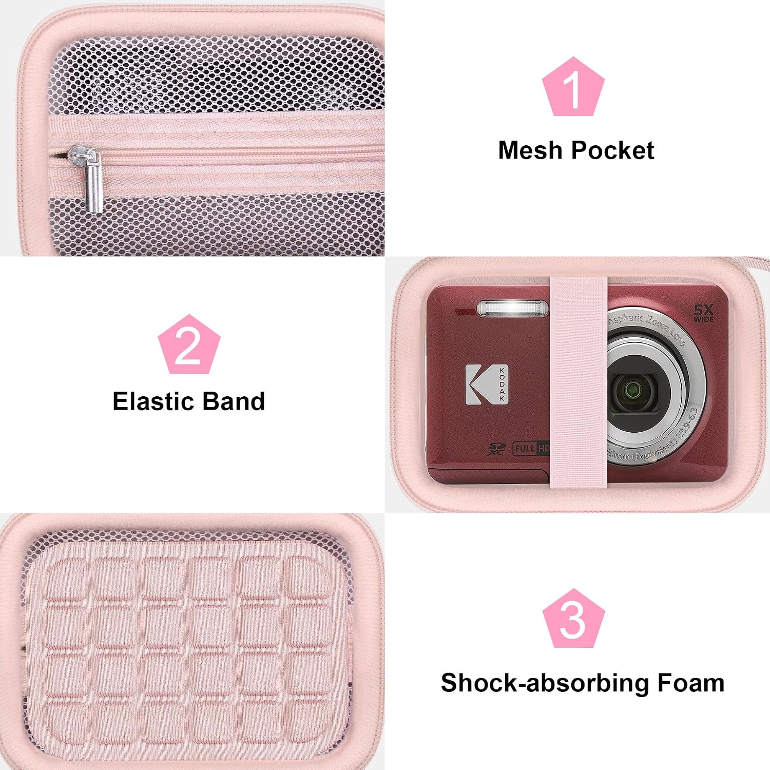 Thumbnail 5 de Canboc Pink Case for Kodak PIXPRO