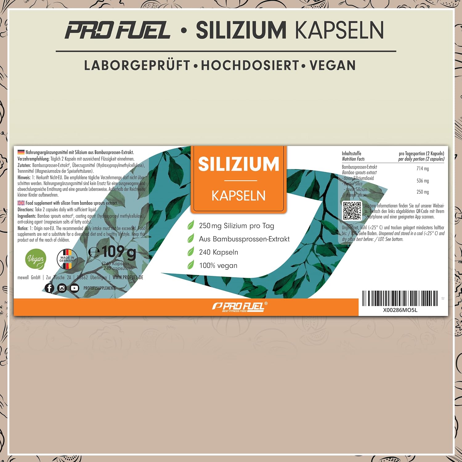 Detalle 2 de Silizium Kapseln 240 Stück, 250 mg