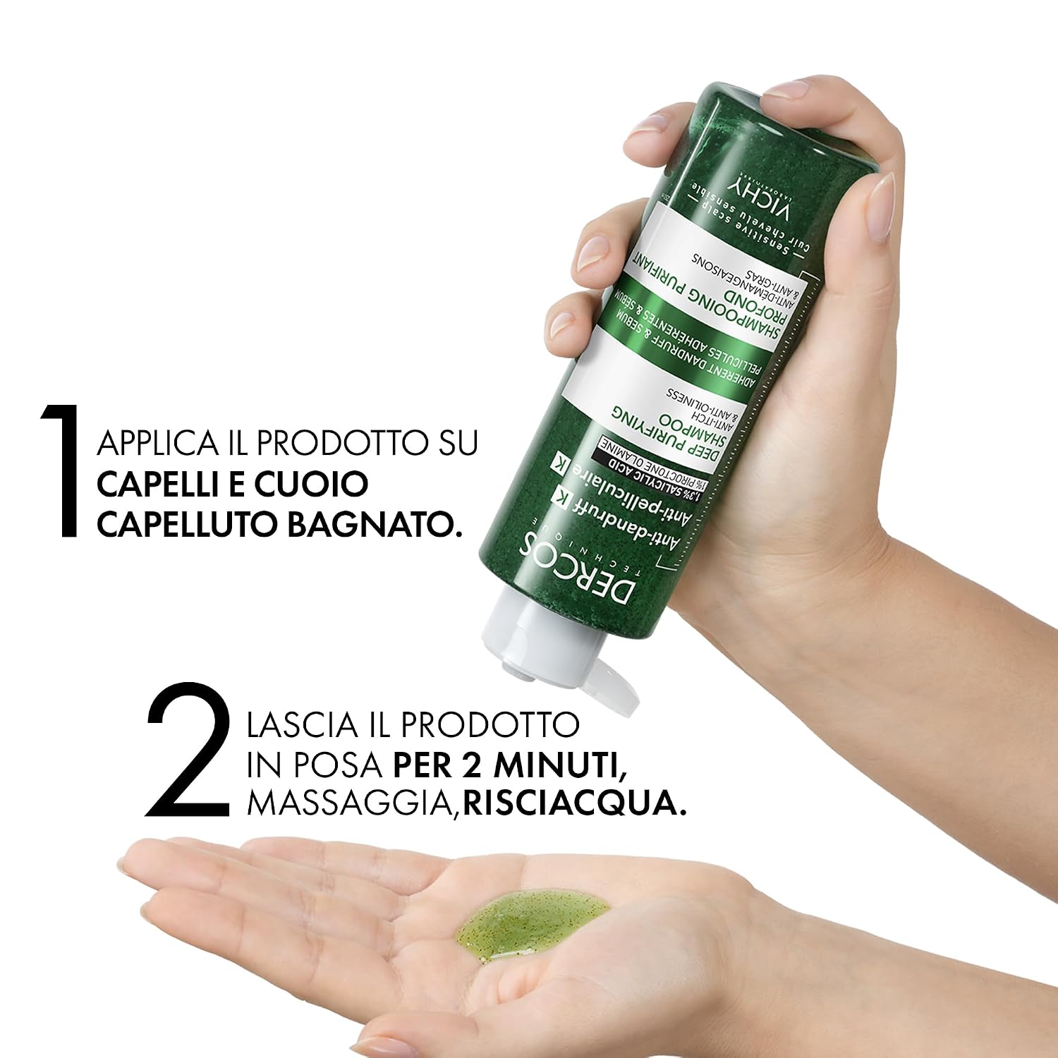 Thumbnail 4 de Vichy Dercos Anti-Schuppen K Tiefenreinigendes Shampoo bei fettiger, empfindlicher Kopfhaut (250 ml)