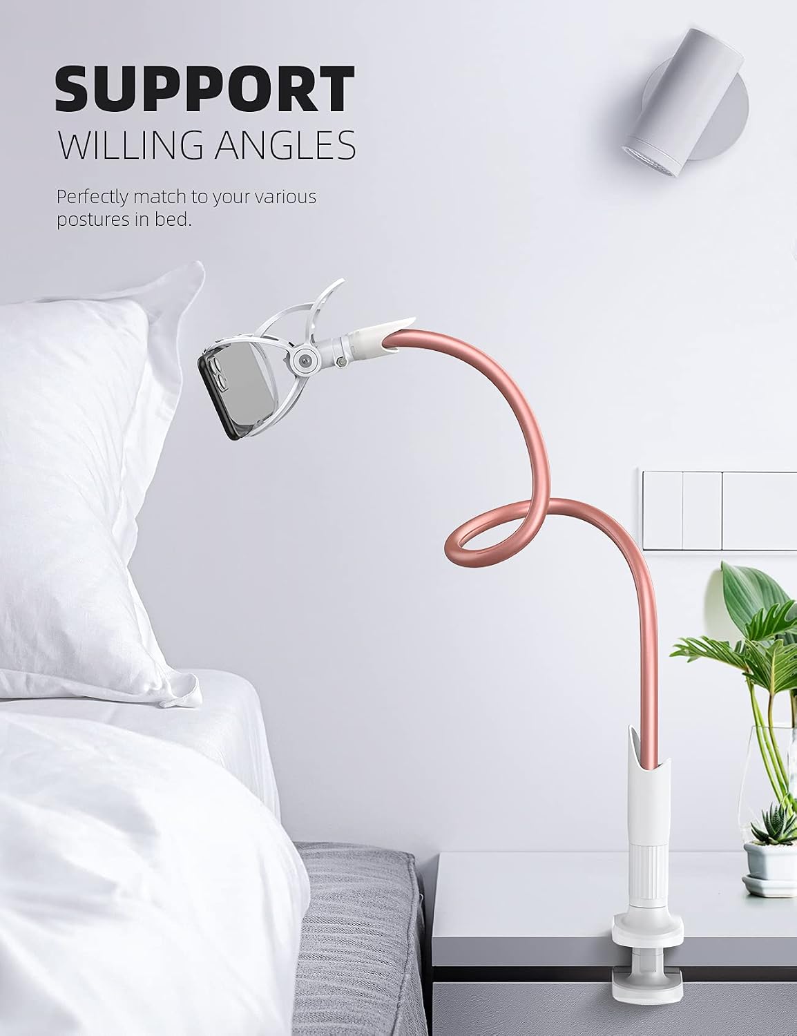 Thumbnail 3 de Lamicall Gooseneck Phone Holder, 33.4-Inch Arm
