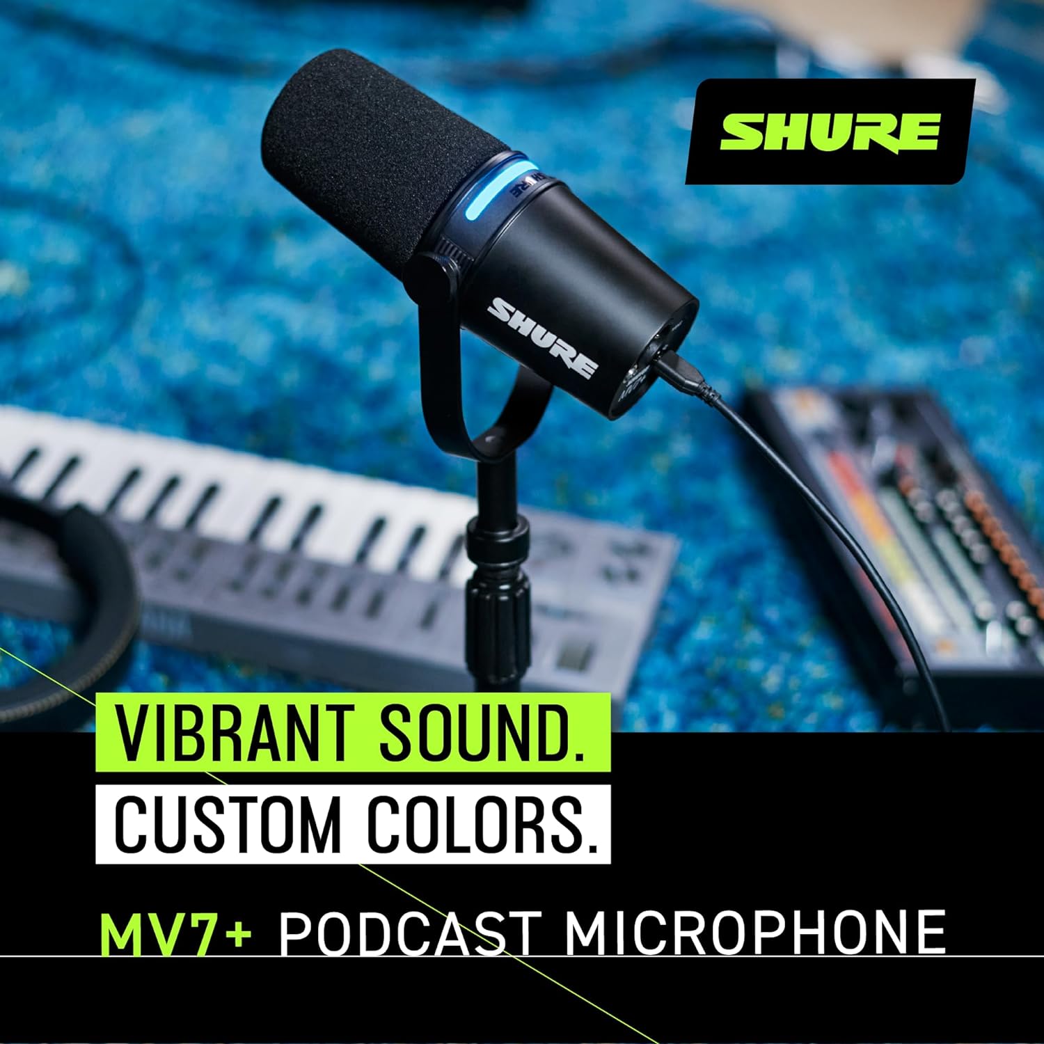 Thumbnail 5 de Shure MV7+ Dynamic Microphone (USB-C & XLR) for Podcasting, Streaming & Broadcasting