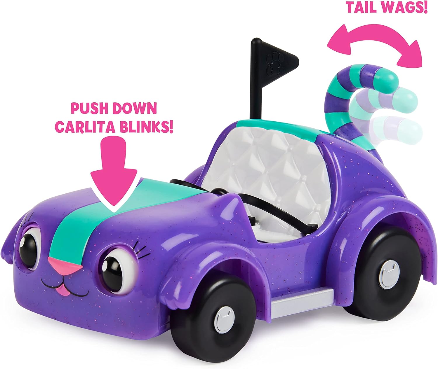 Detalle de DreamWorks Gabby’s Dollhouse Carlita toy car