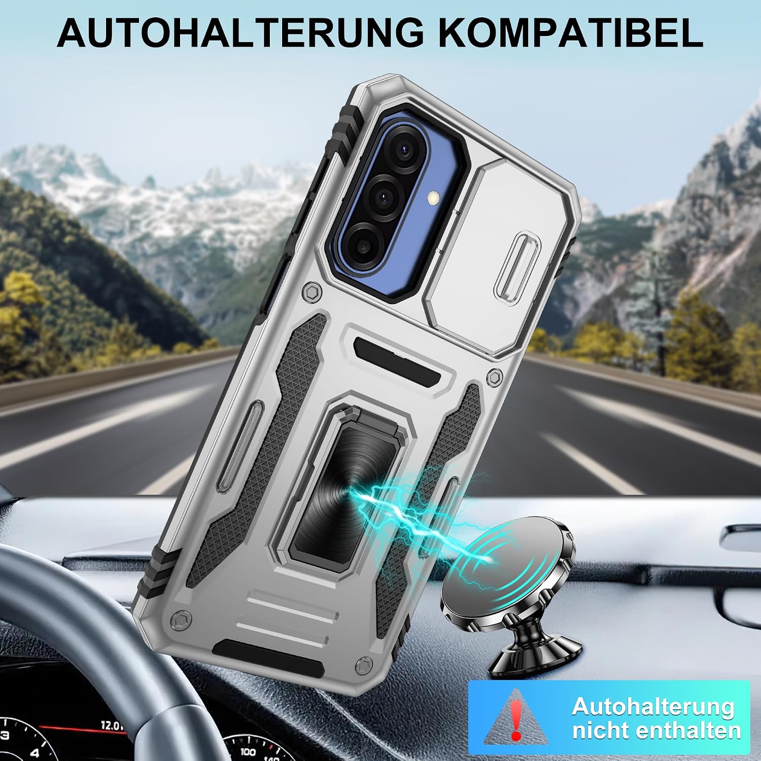 Detalle 2 de Jshru Galaxy A17 5G Hülle mit 360° Schutz