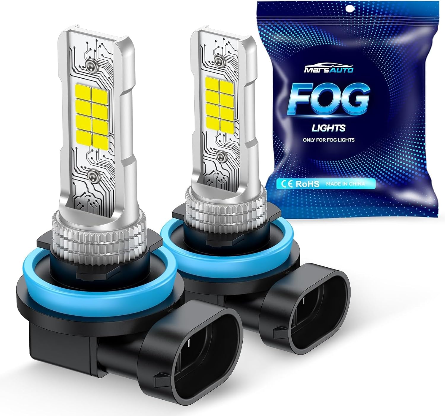 Detalle de Marsauto H11 H8 10000LM 6000K LED para antiniebla