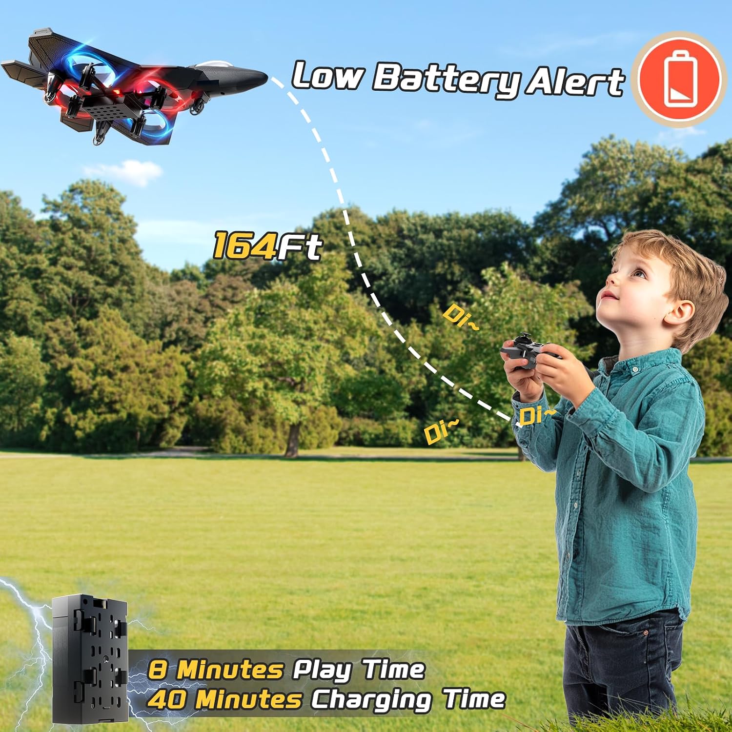 Detalle de KukuFun 8-axis RC airplane drone