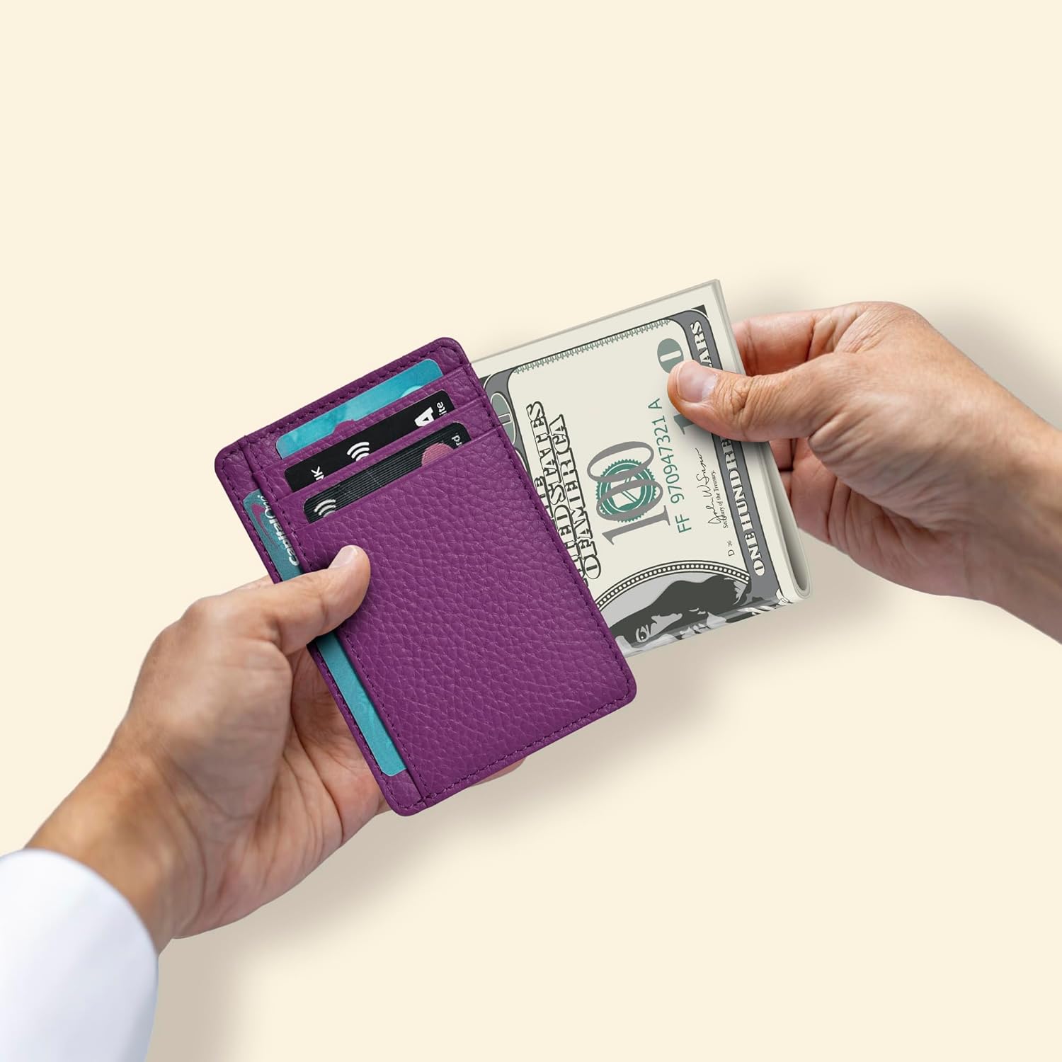 Thumbnail 3 de Oak Leathers Leather Wallet for Men & Women – RFID Slim Card Holder