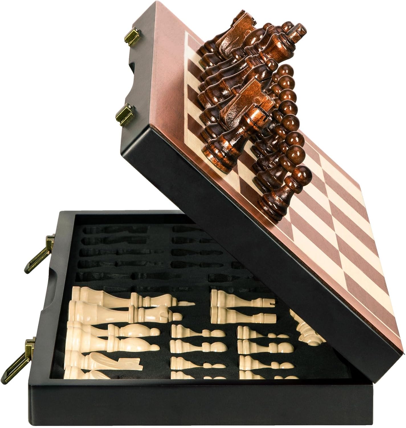 Detalle de BIVOMON Chess Magnetic Wooden Set 15" 🧠