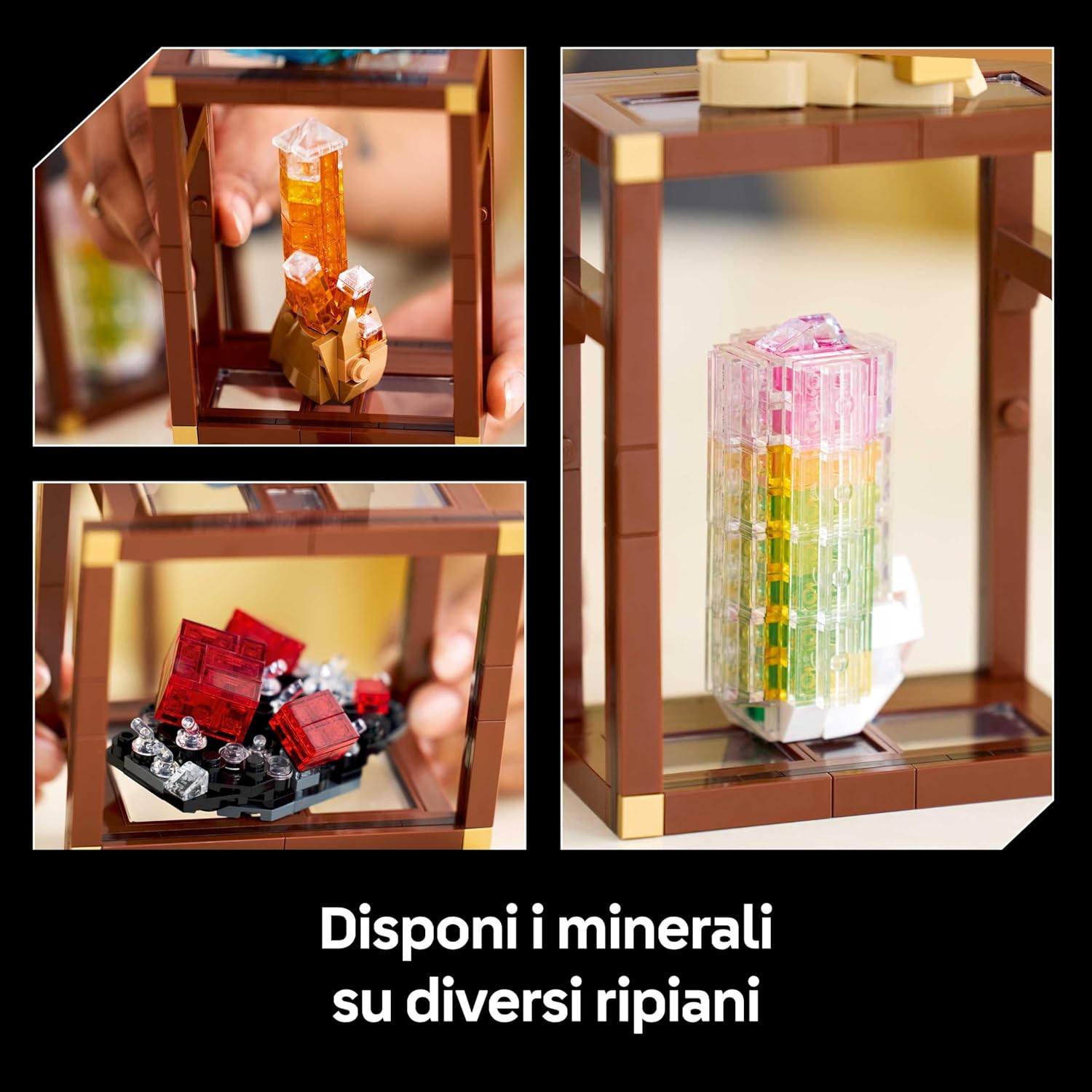 Thumbnail 5 de LEGO Ideas Collezione di Minerali 21362: modellino da esposizione per adulti con cristalli e 3 supporti