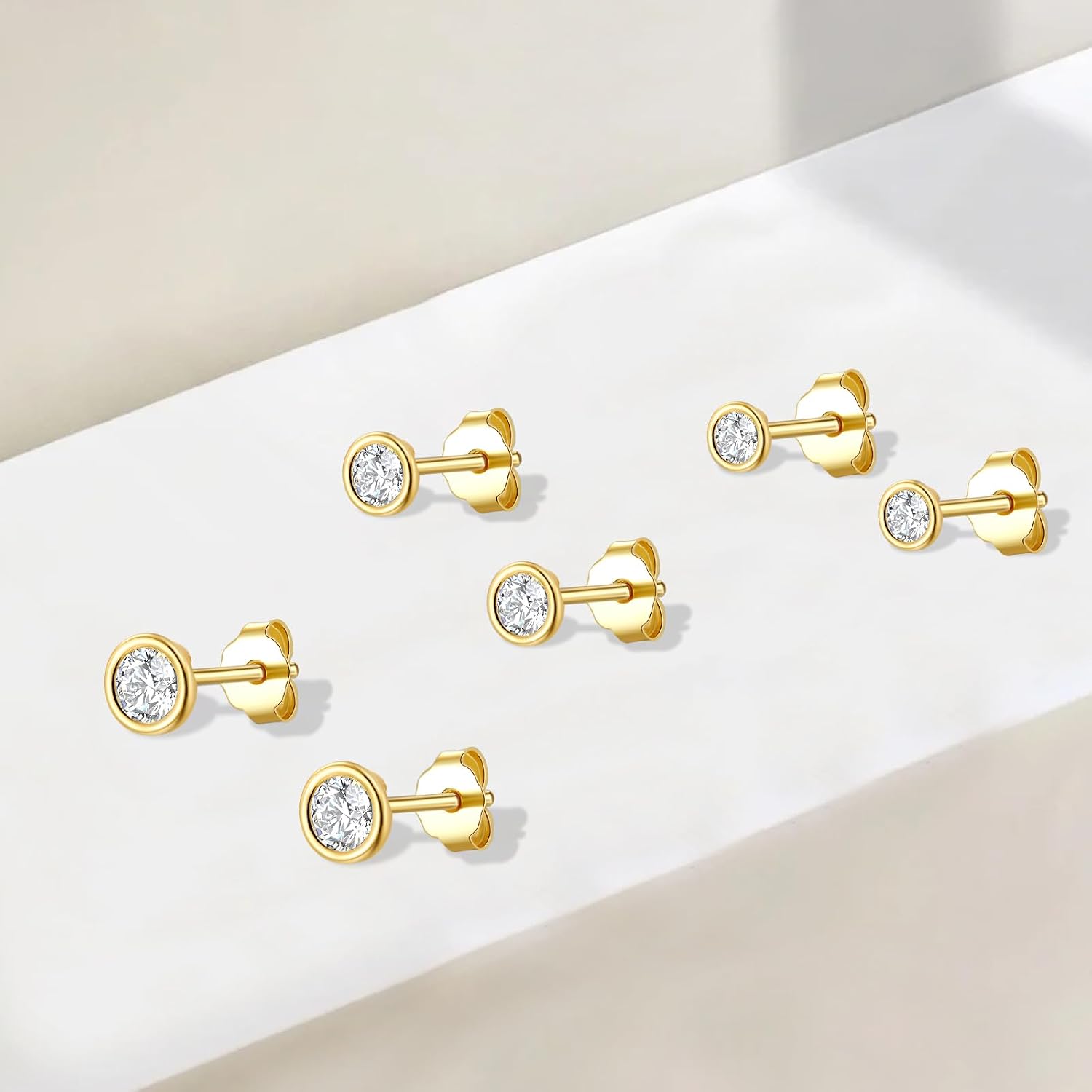 Detalle 2 de Ecripe 925 Sterling Silber Ohrstecker 925