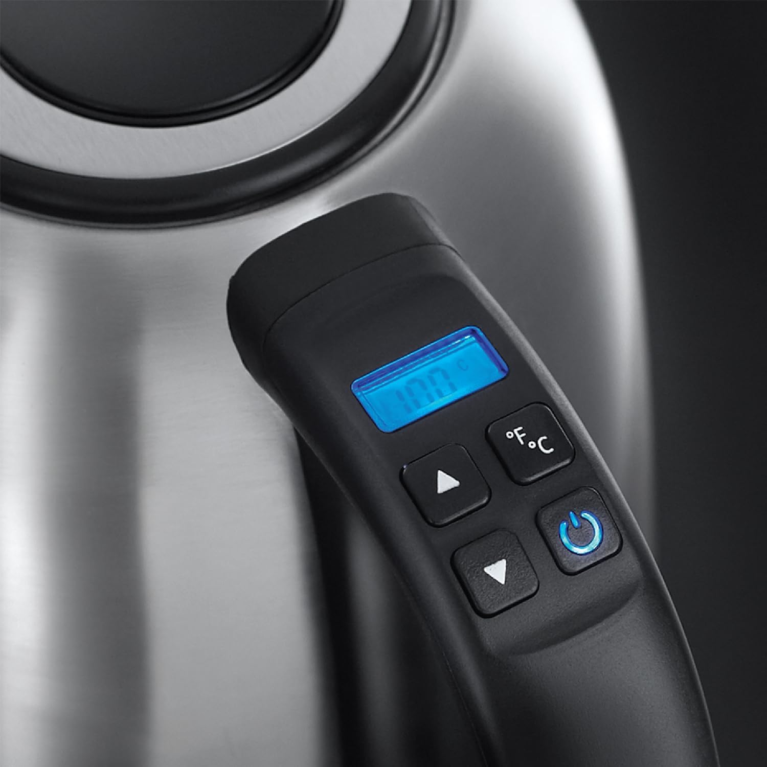 Detalle de Russell Hobbs Electric Kettle 1.7L with Quiet Boil and Digital Temperature Control (21040)