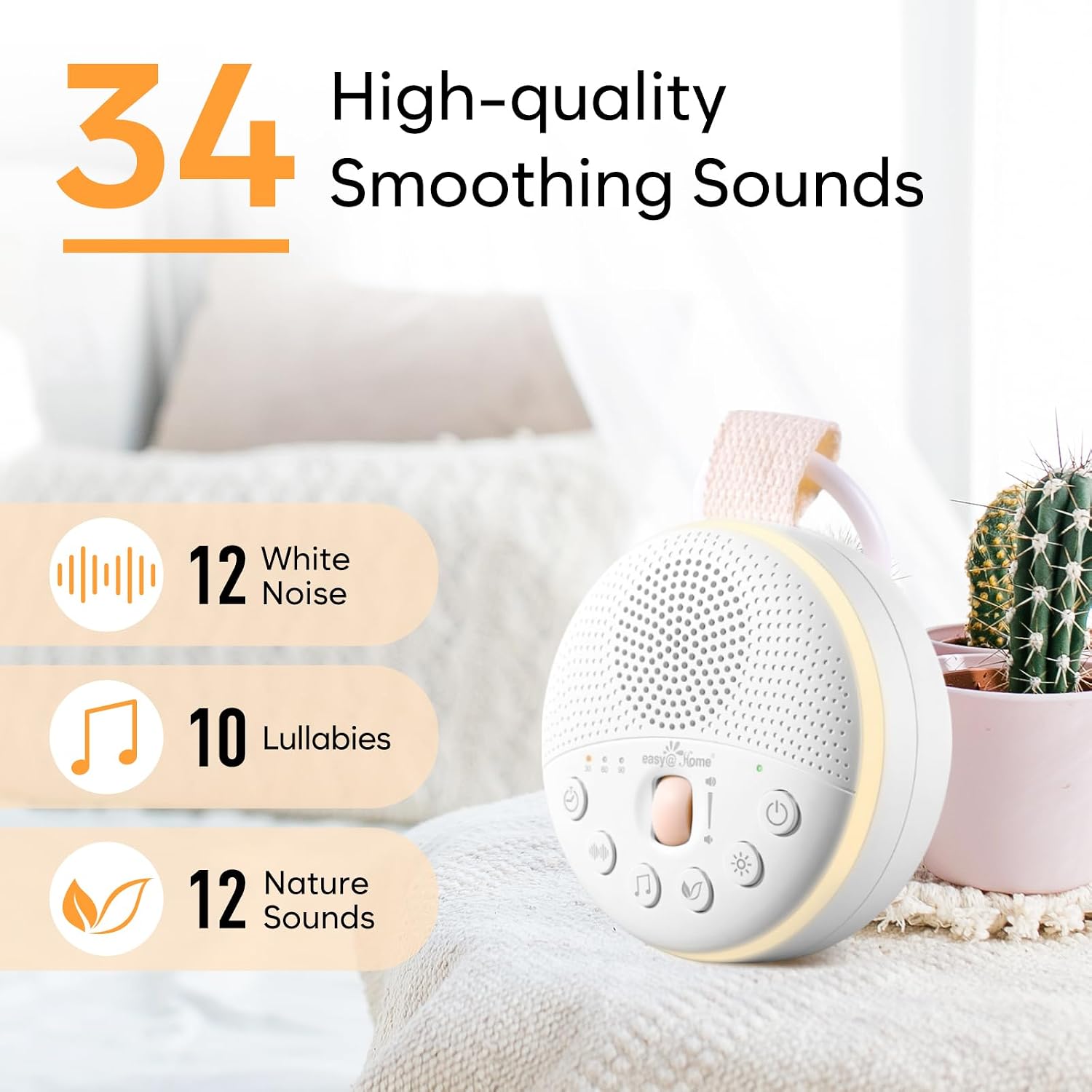 Thumbnail 1 de Easy@Home white noise machine 34 sounds