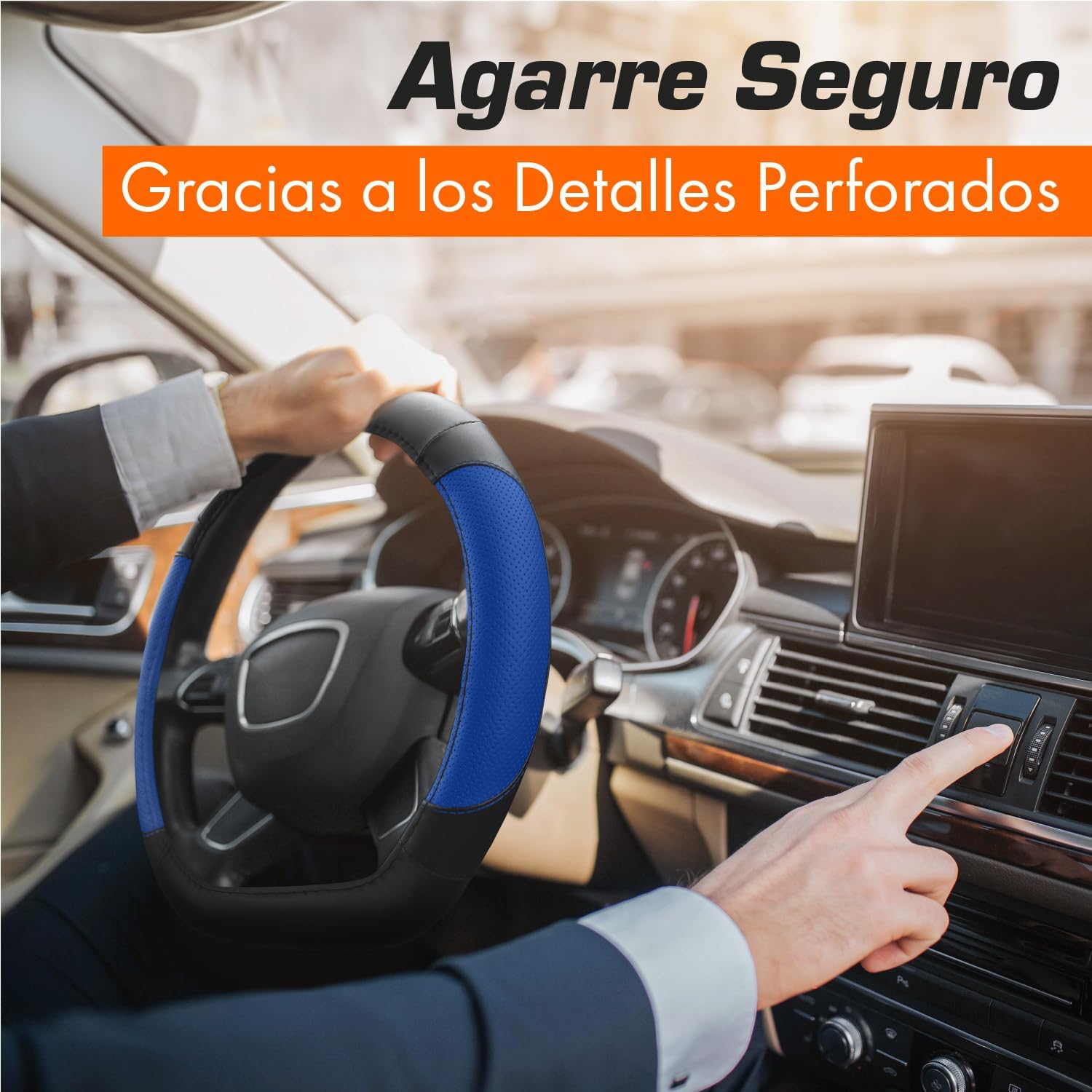 Thumbnail 4 de Upgrade4cars Funda Volante Forma D 37-38 cm