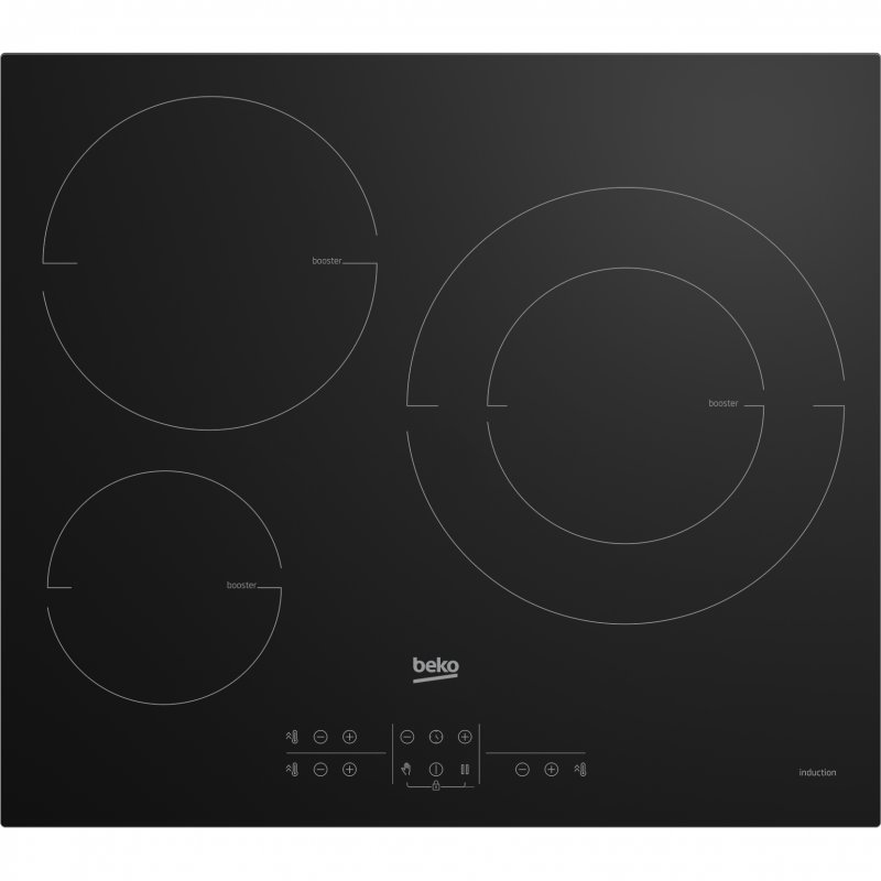 Detalle de Beko HIIS63206M placa de inducción 3 zonas 60 cm 👩