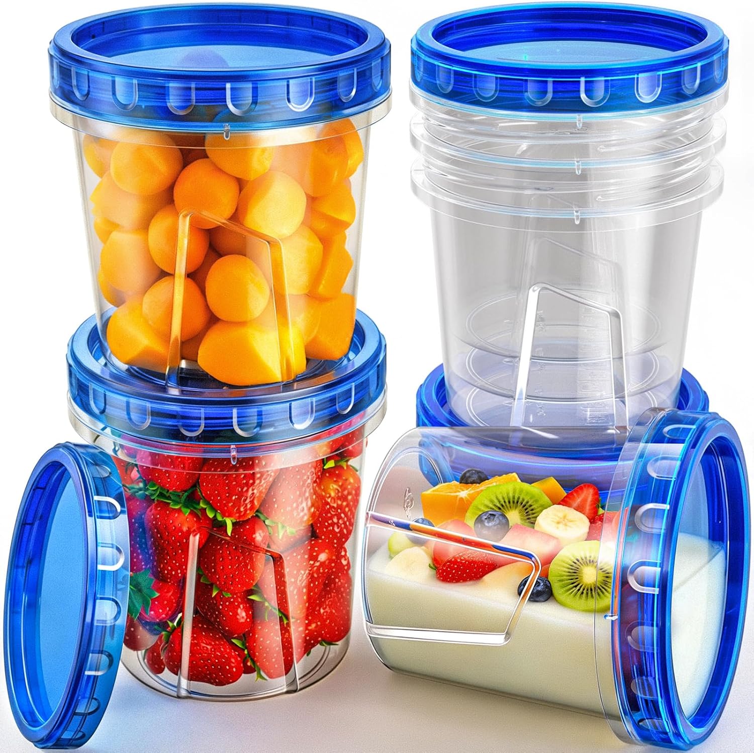 Thumbnail 6 de HOMETALL Freezer Storage Containers, 16 oz