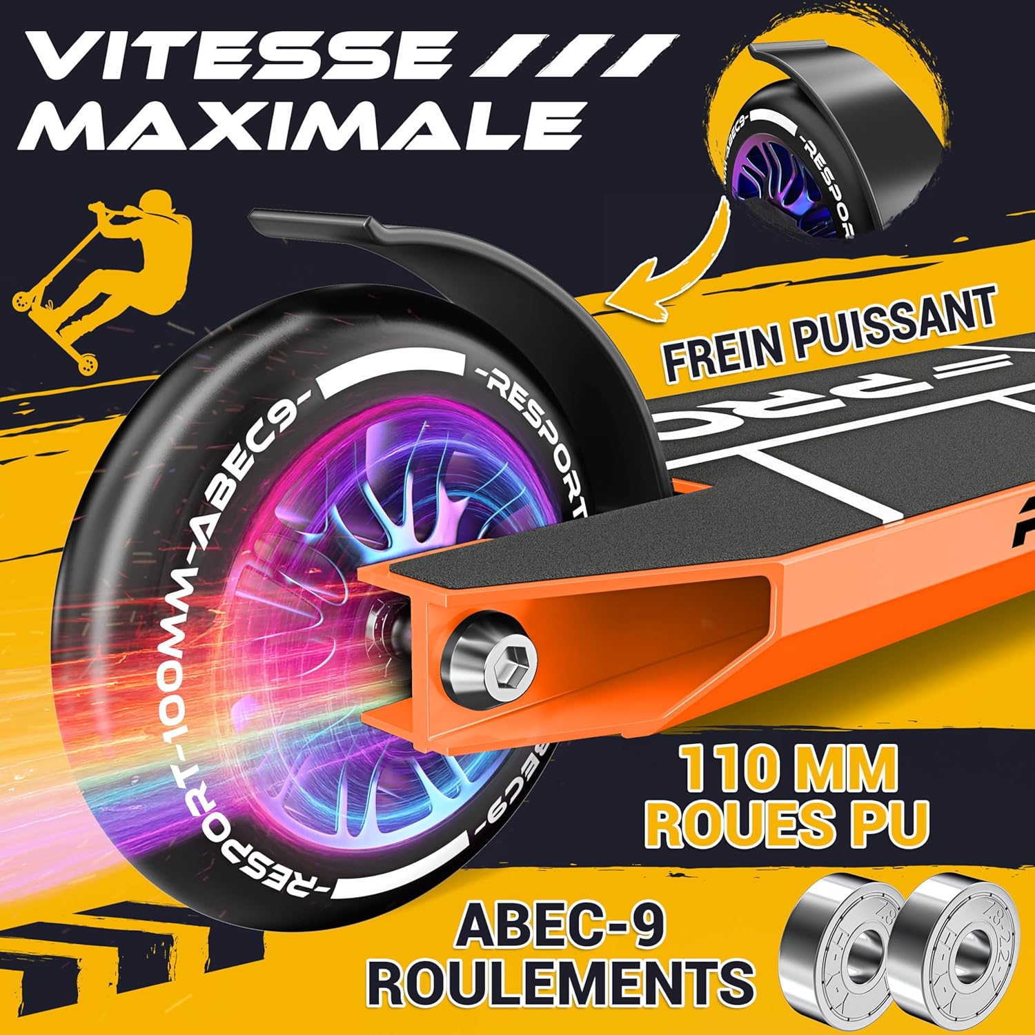 Thumbnail 4 de RE:SPORT Revo Pro Trottinette stunt 110 mm