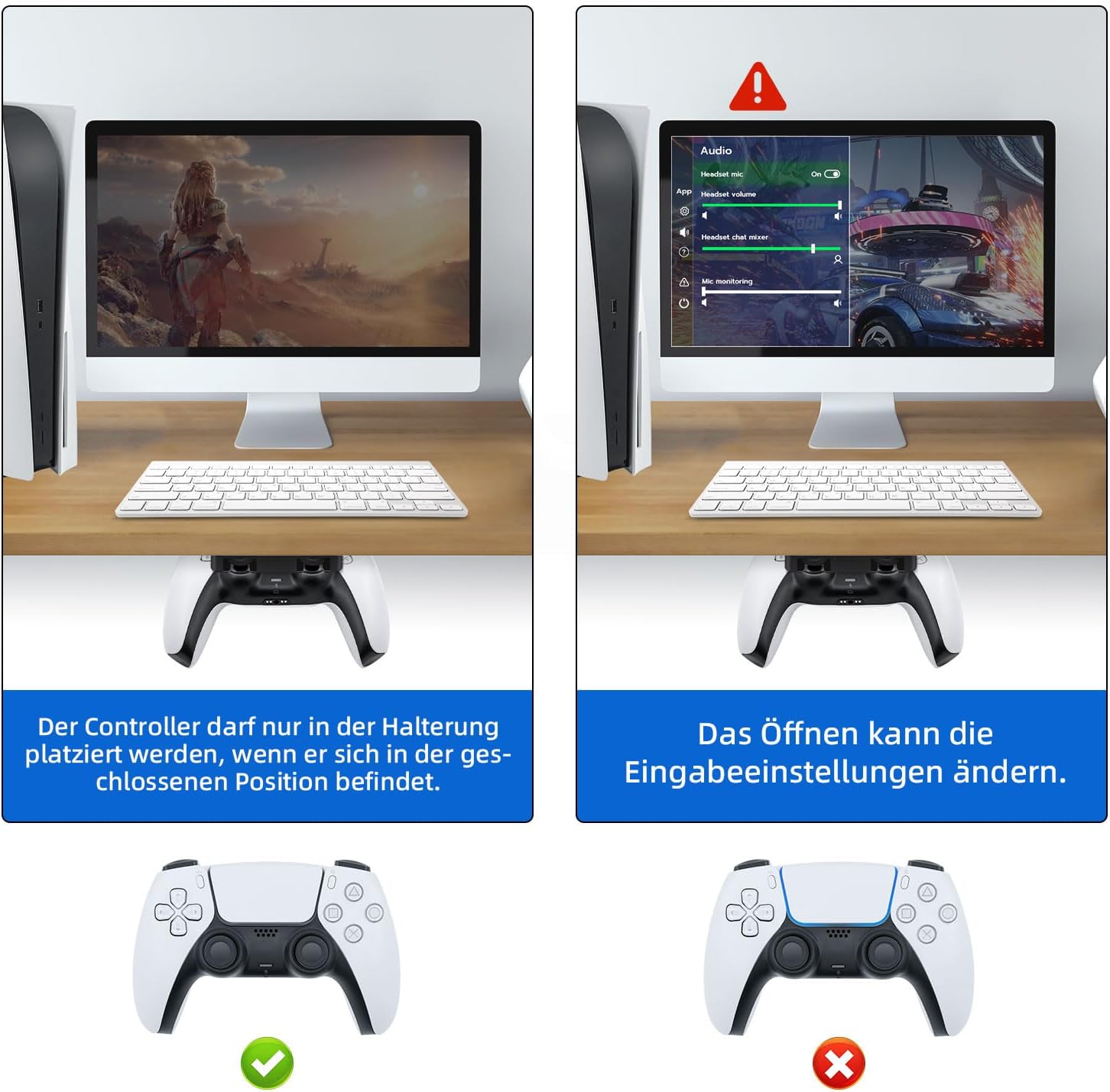 Thumbnail 2 de Tolesum Controller Halterung für PS5, 2er-Set