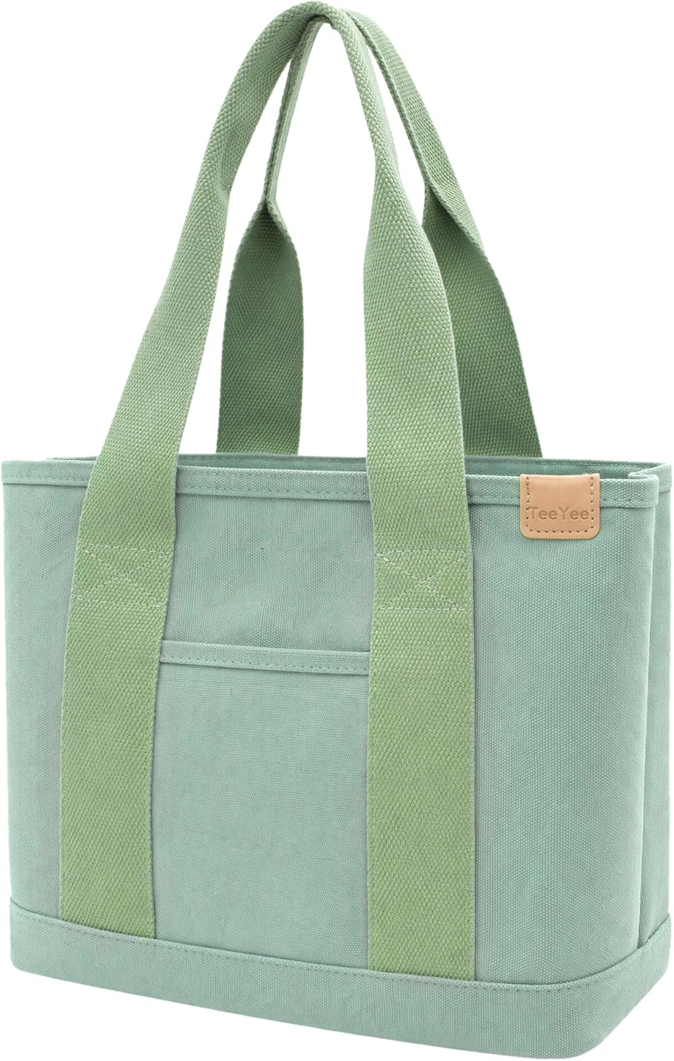Detalle de TeeYee Damen Mittelgroß Canvas Satchel – Alltags- und Arbeits-Tasche