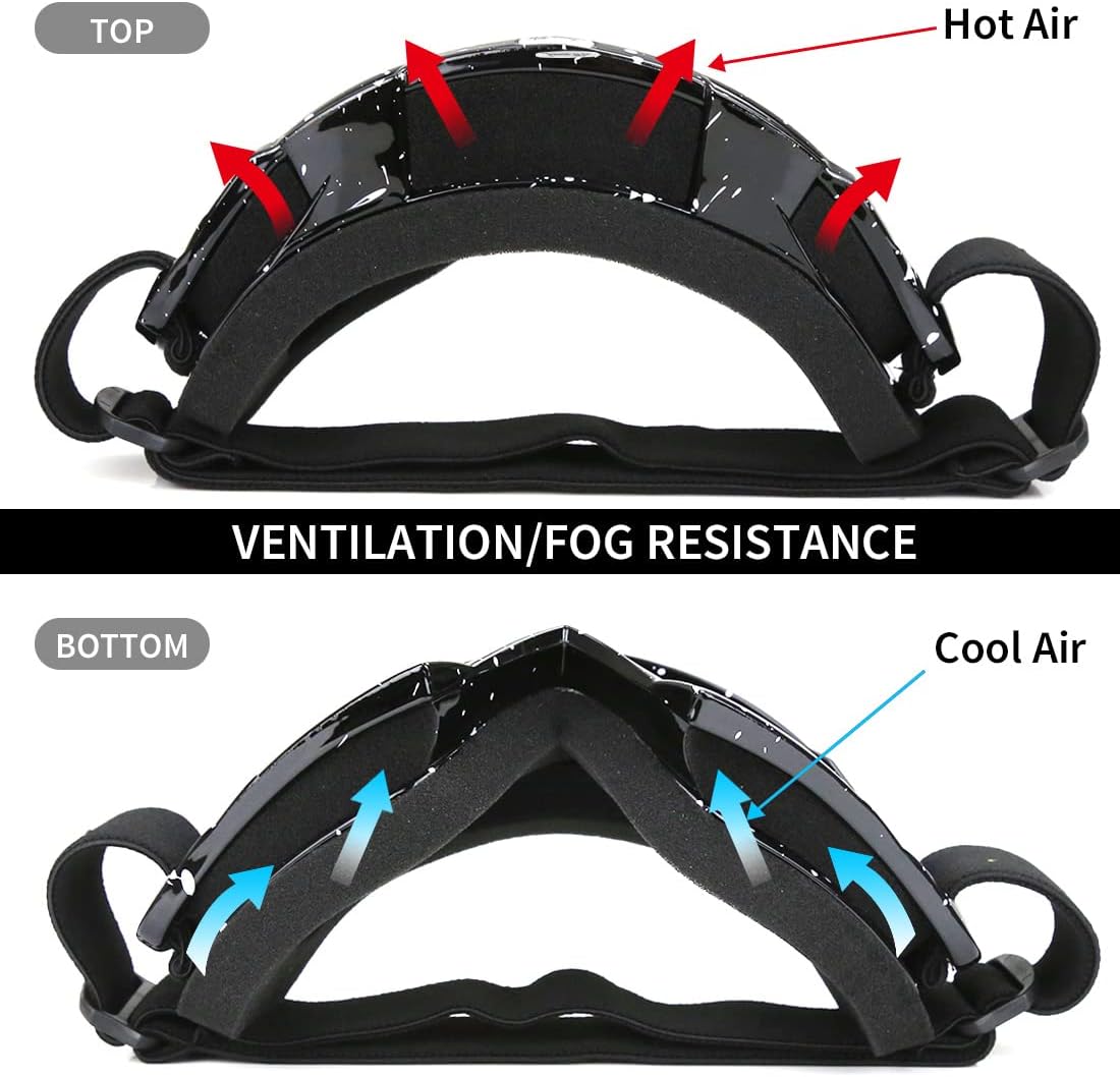 Thumbnail 4 de JAMIEWIN ATV Goggles: Anti-Fog, Dustproof Protection for Dirt Bikes and Off-Road Riding