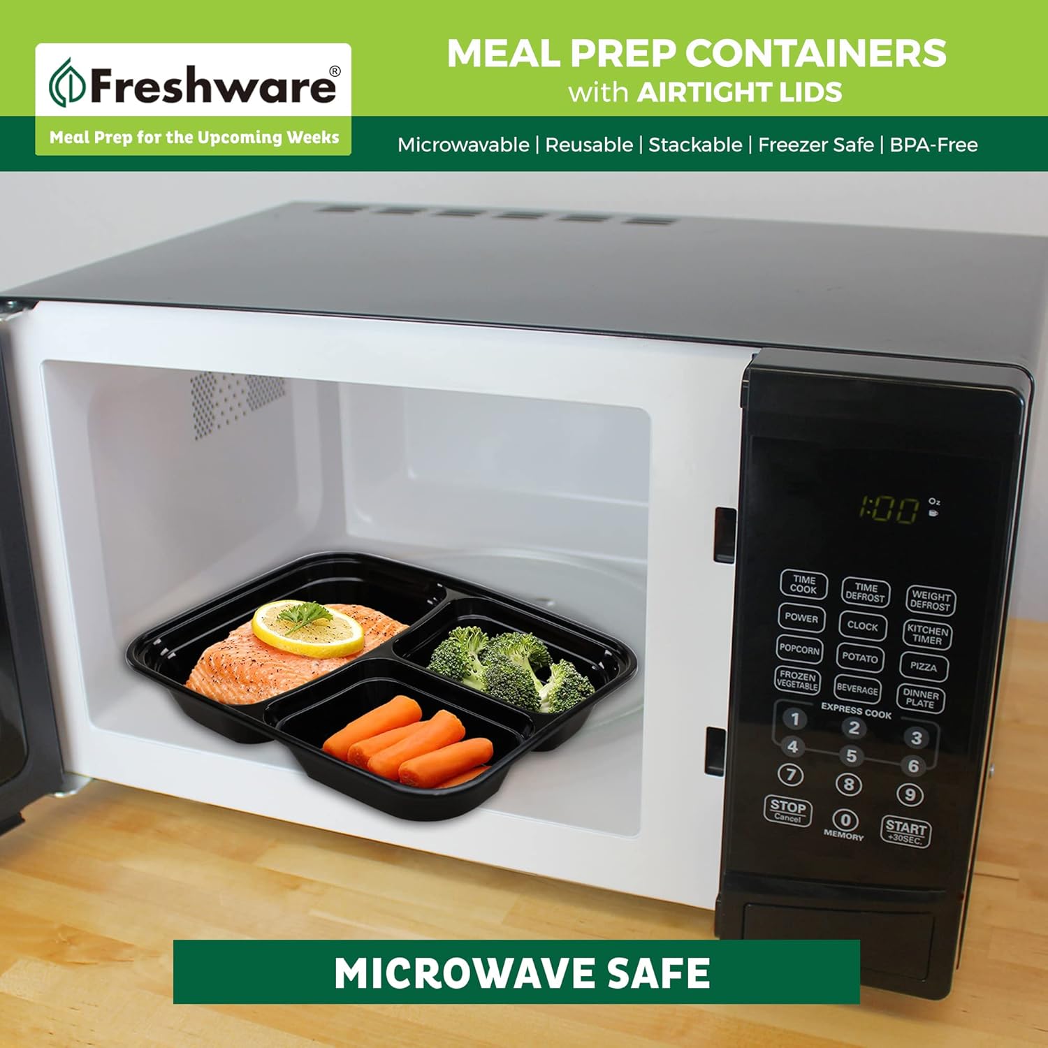 Thumbnail 5 de Freshware Meal Prep Containers 50 Pack 🍱