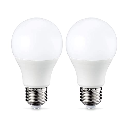Detalle de Amazon Basics Lampadina LED E27, 9W – 2 pezzi, Luce Bianca Calda Dimmerabile (equivalente a 60W)