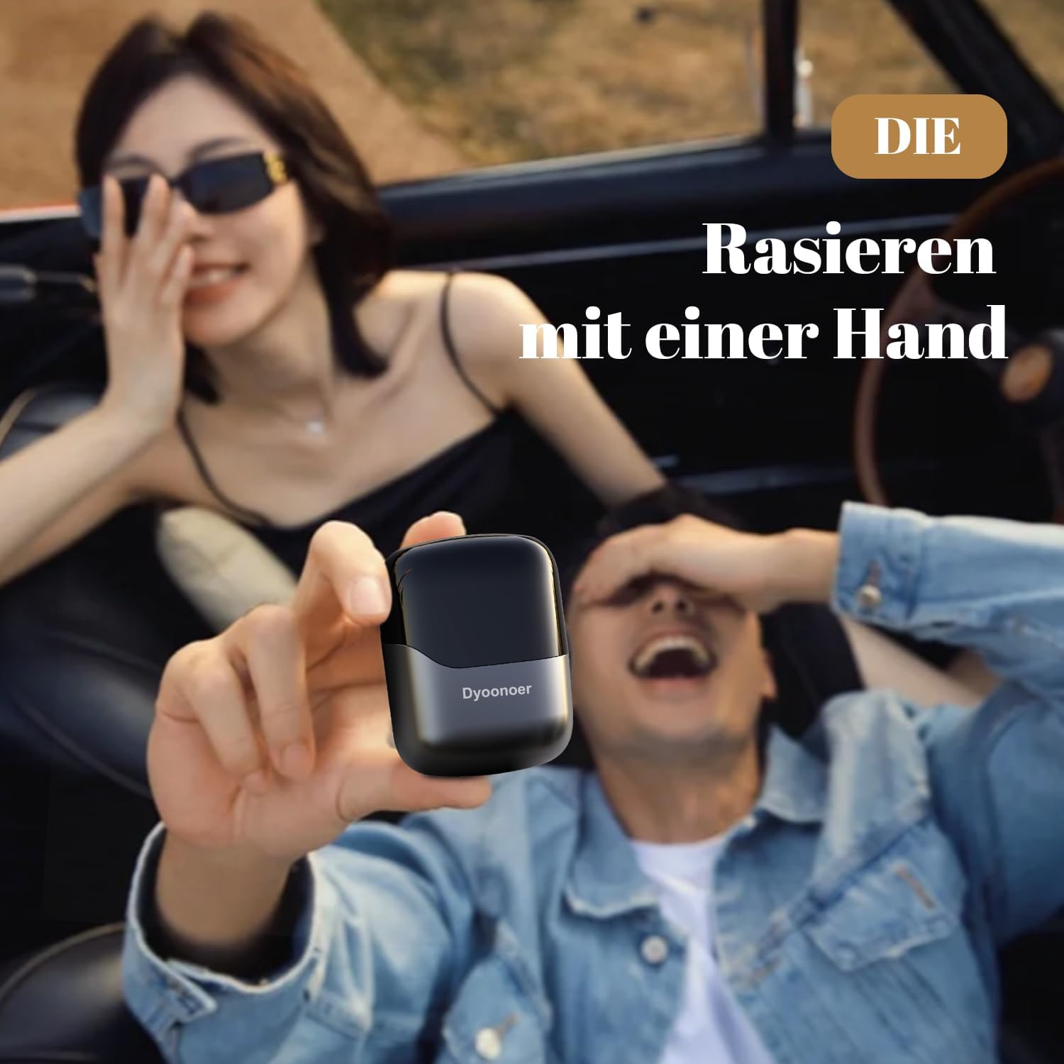 Detalle 2 de SHOXTR Folienrasierer Herren mit LED-Display, IPX7, USB-C 90 Min Laufzeit – Eisengrau