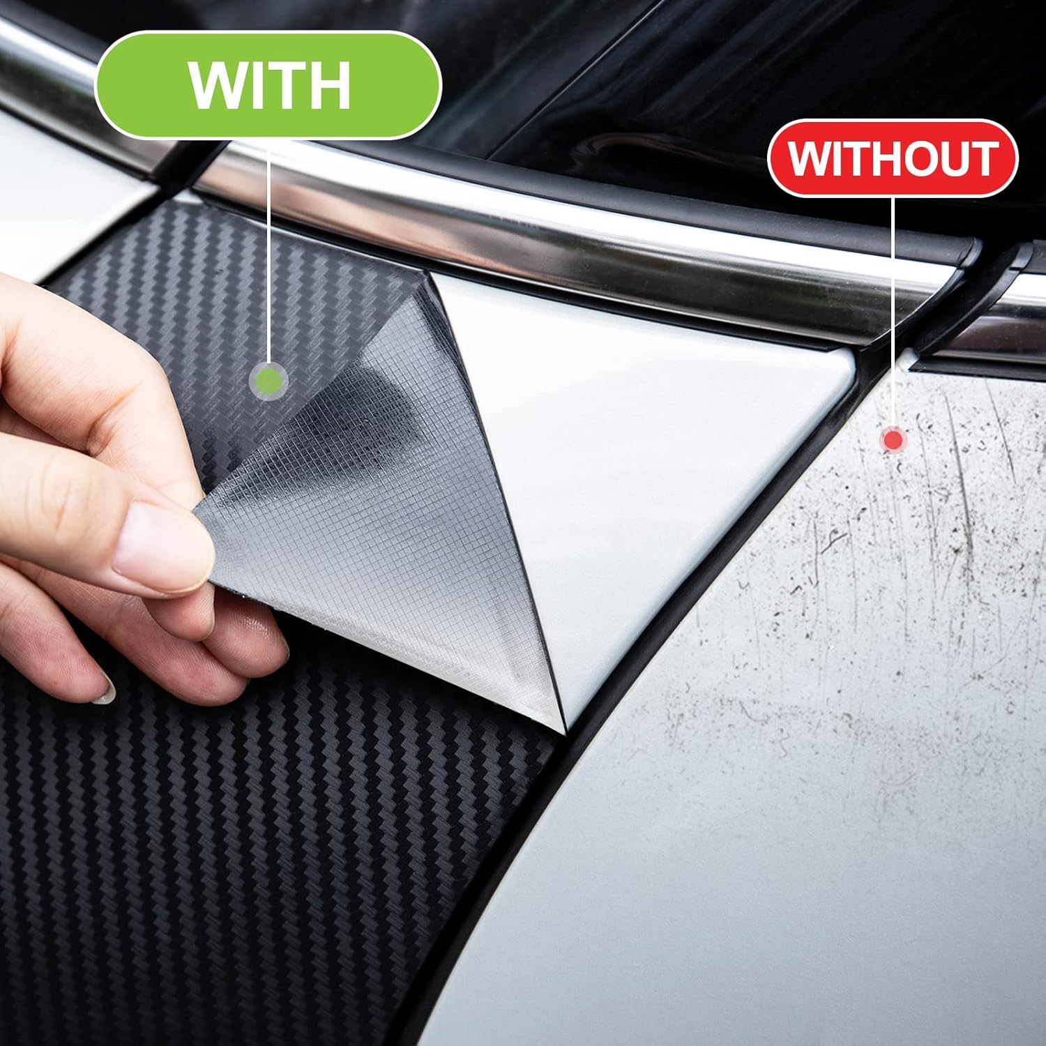 Detalle 2 de Spurtar Carbon Fibre Vinyl Wrap for Cars — 30.5 X 152 cm