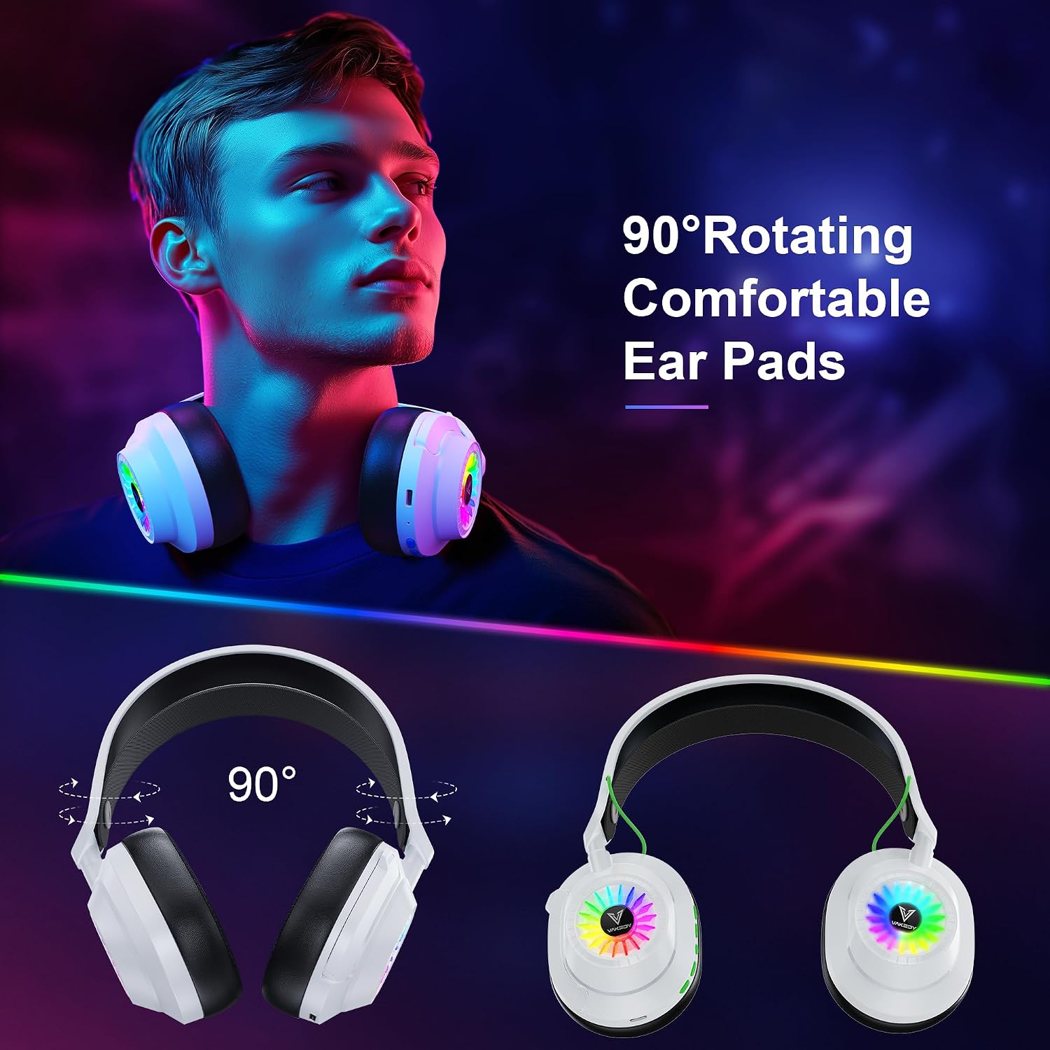 Thumbnail 6 de Vakedy HW10 Wireless Gaming Headset 50H