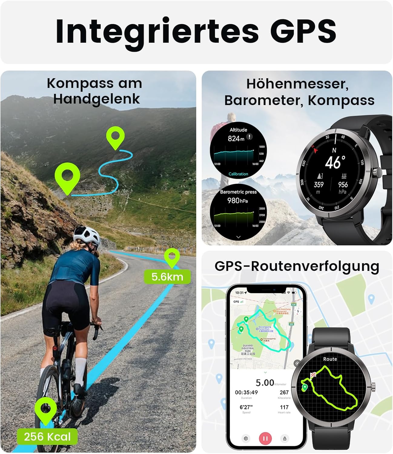 Detalle de Smartwatch DREMAC GPS di seconda generazione: eleganza in alluminio con GPS, 170+ modalità sportive e batteria fino a 10 giorni