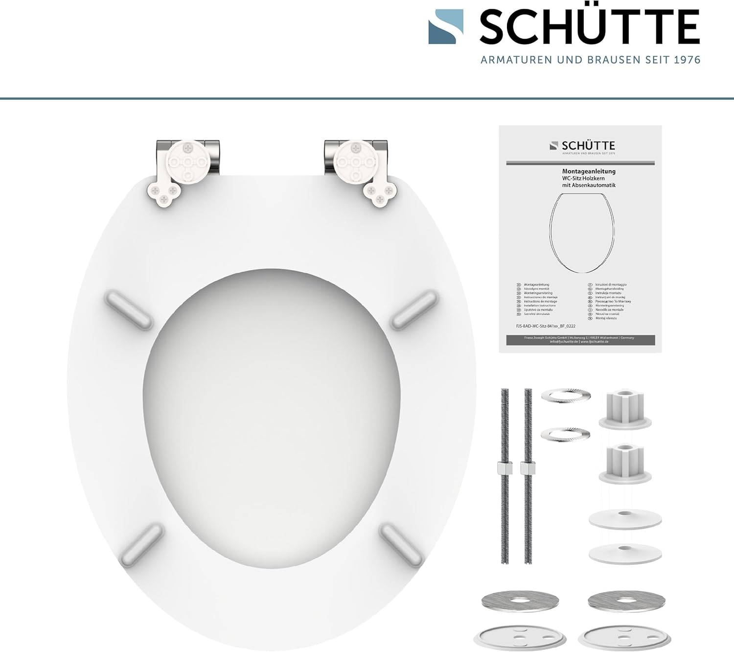 Thumbnail 6 de Schütte 84100-A: Coperchio con anima in legno, chiusura morbida, bianco