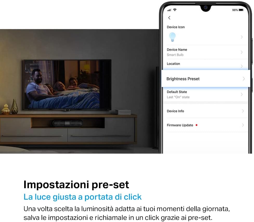 Detalle 2 de Tapo L510E Lampadina Wi-Fi E27 806 lm