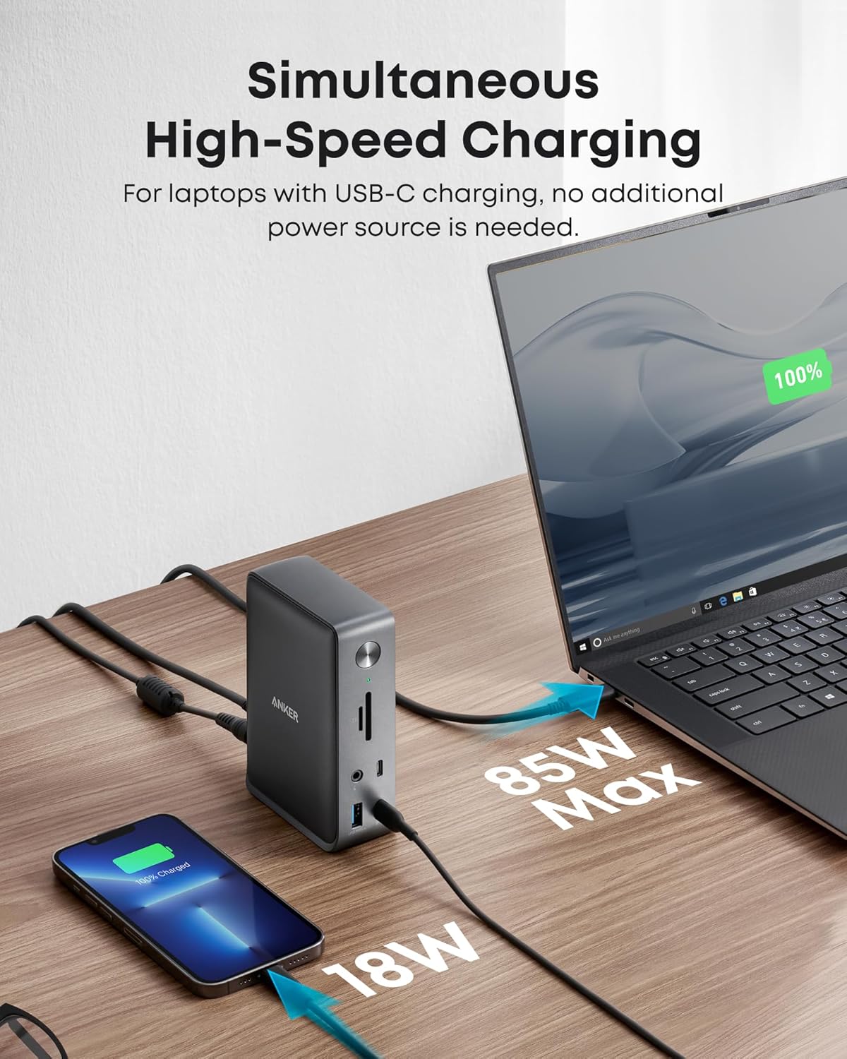 Detalle de Anker USB-C docking station, 13-in-1