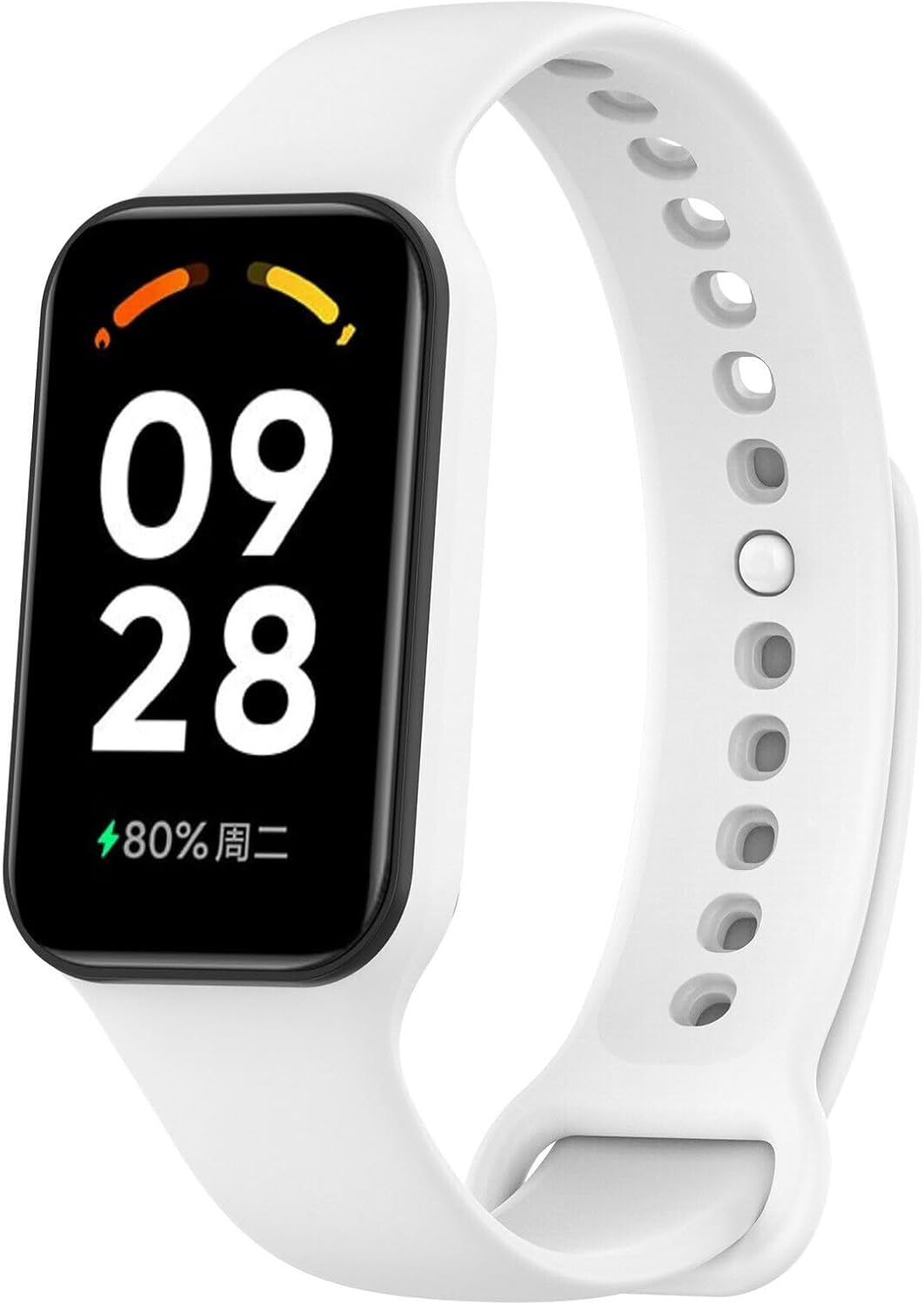 Detalle de Panda Bobo silicone sport watch strap for Xiaomi Smart Band 8 Active / Redmi Band 2