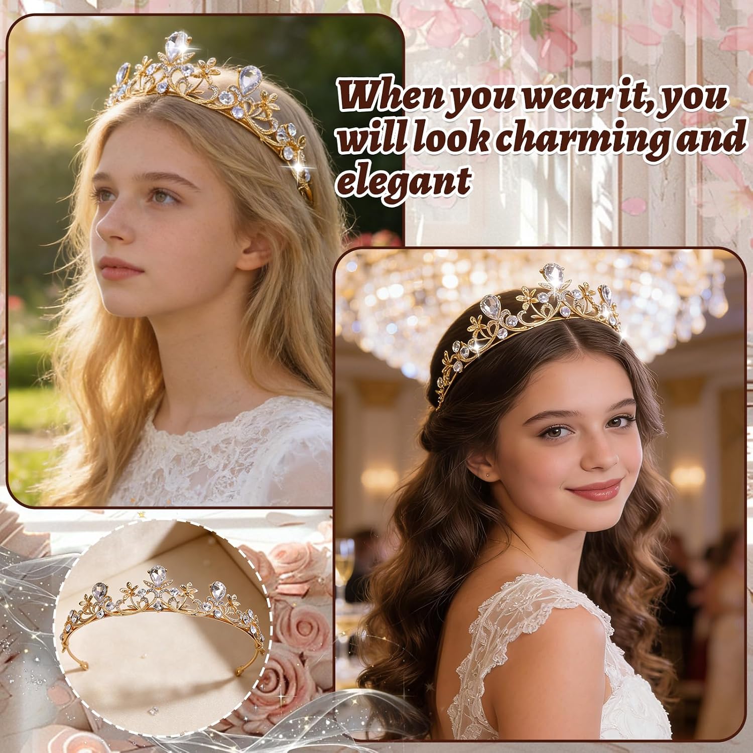 Detalle 2 de Oneroomone Crystal Tiara 14,5 cm