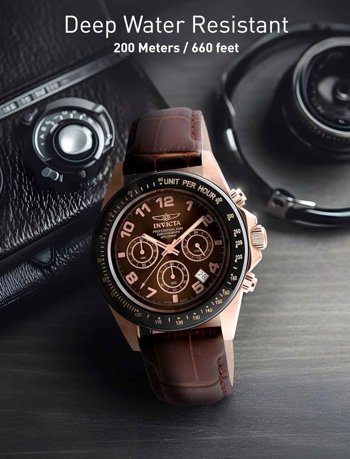 Thumbnail 4 de Invicta Speedway 10712 Marrone: Orologio da uomo al quarzo, 43 mm