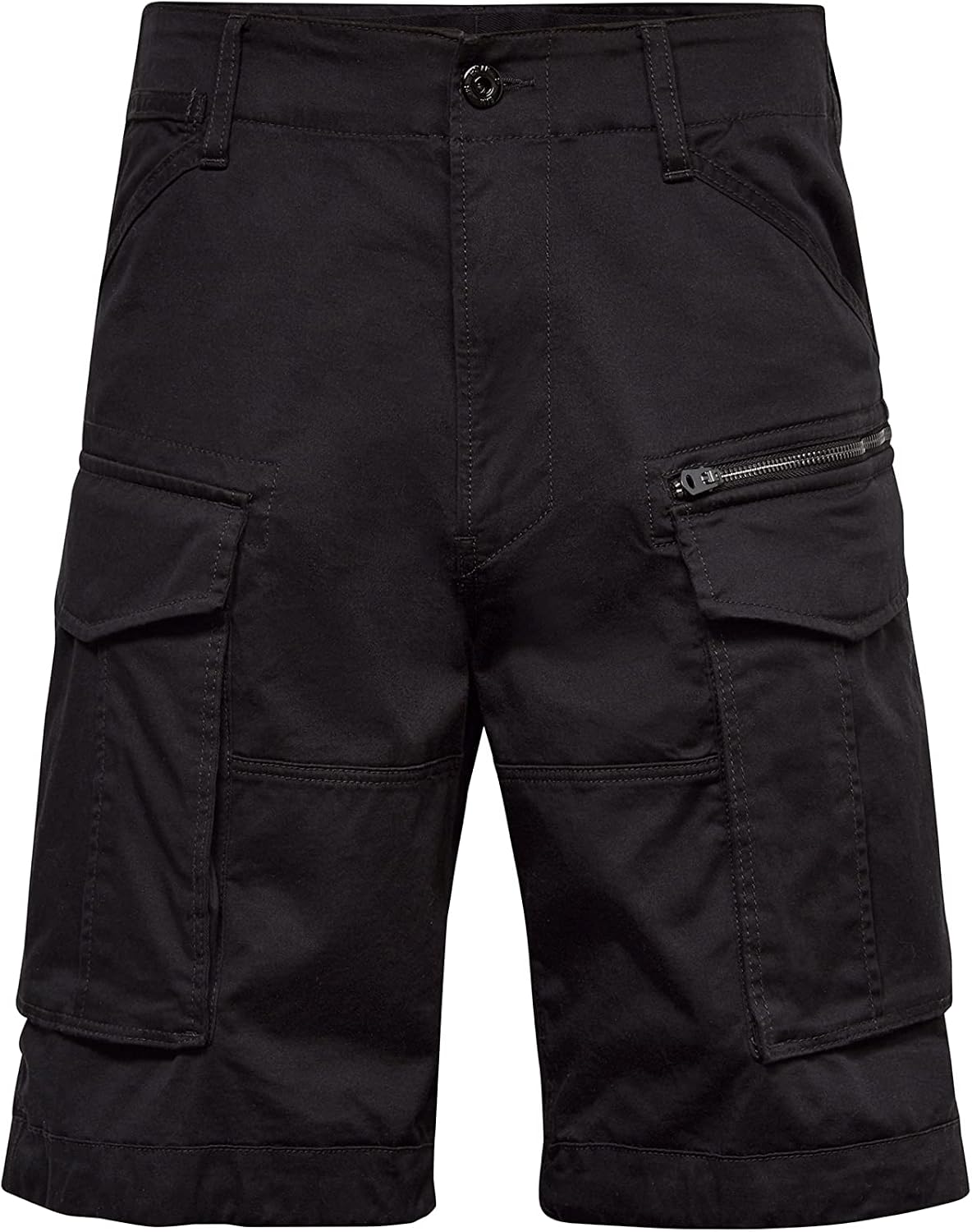 Detalle de G-STAR Herren Rovic Zip Relaxed Shorts – lockerer Bund, hohe Leibhöhe, gerades Bein