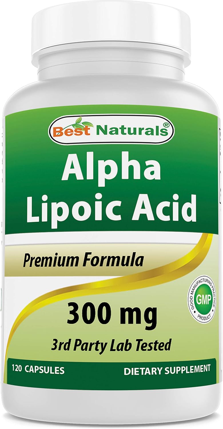 Detalle de Best Naturals Alpha Lipoic Acid Capsules 300 mg