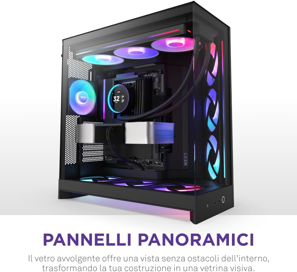 Thumbnail 6 de NZXT H9 Flow RGB 2025 case PC 420mm