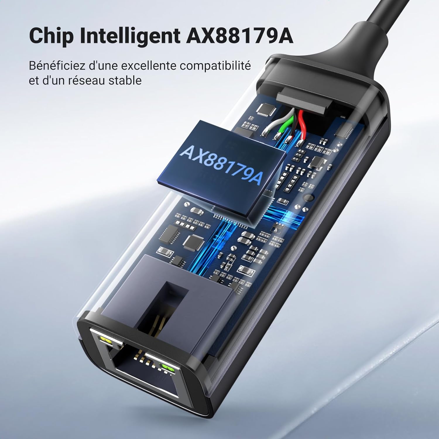 Thumbnail 6 de UGREEN Adaptateur USB vers Ethernet Gigabit 1000 Mbps — adaptateur réseau pour MacBook et Android 📡