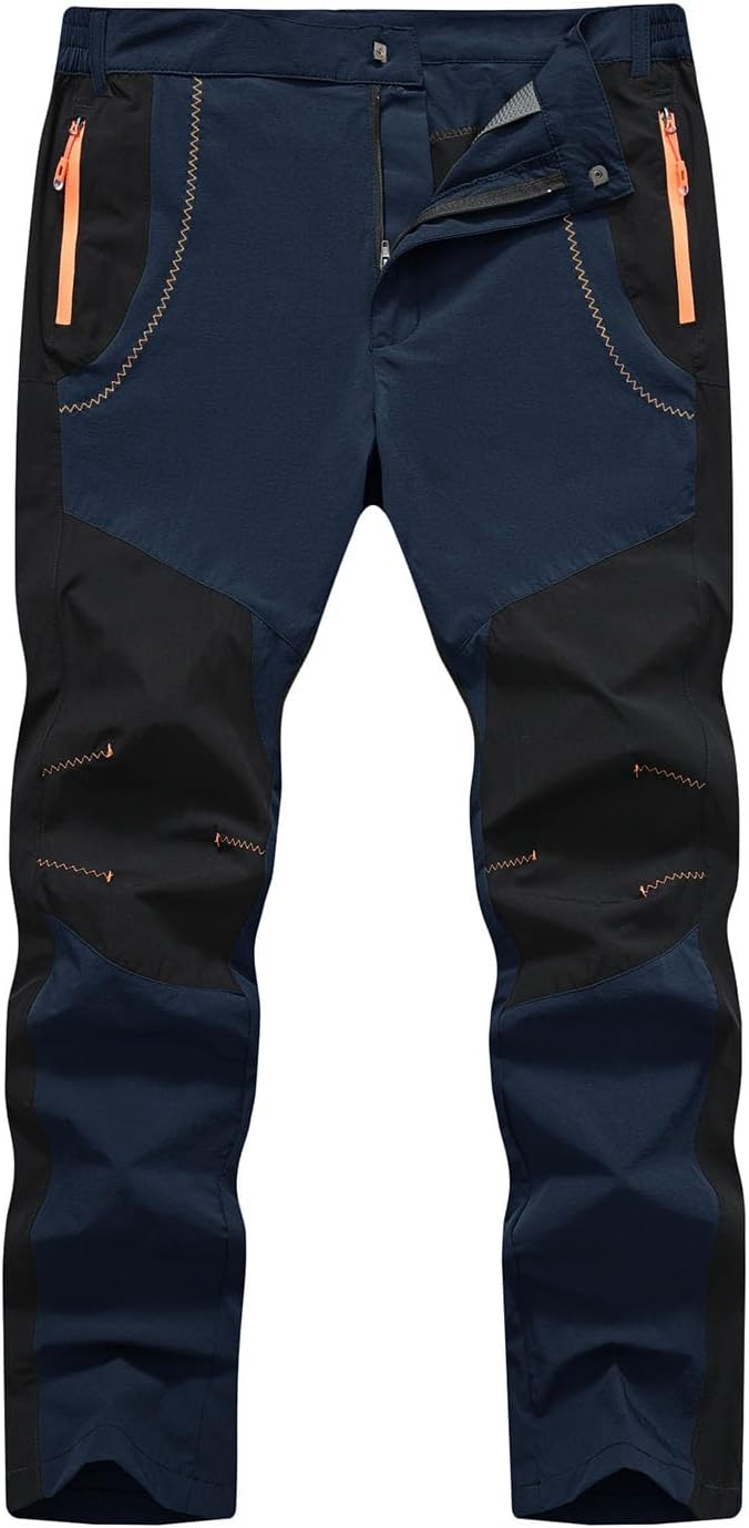 Detalle 2 de TBMPOY Men’s Outdoor Hiking Pants, Quick-Dry, Water-Resistant, Zip Pockets